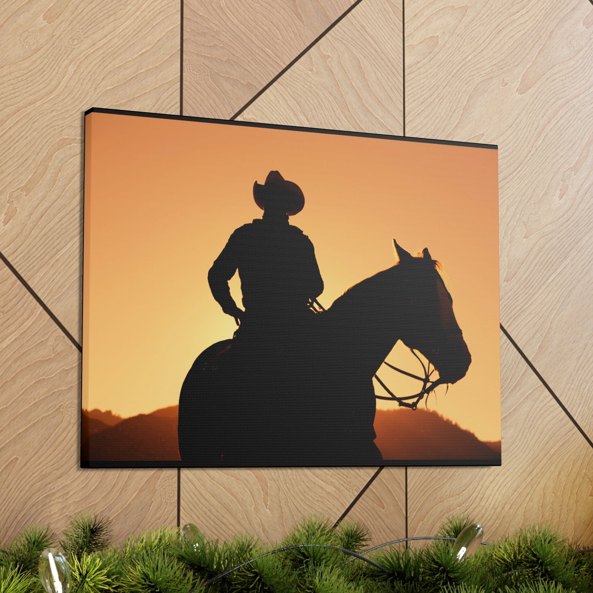 Cowboy Sunset Canvas Gallery Wraps - SmorgeousByGina