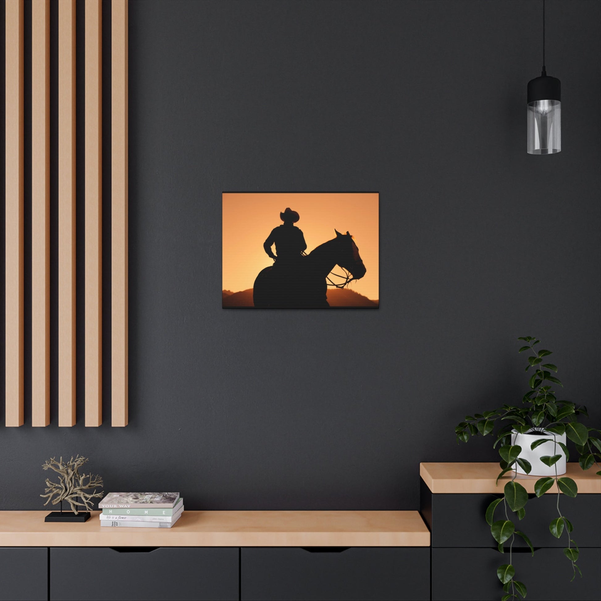 Cowboy Sunset Canvas Gallery Wraps - SmorgeousByGina