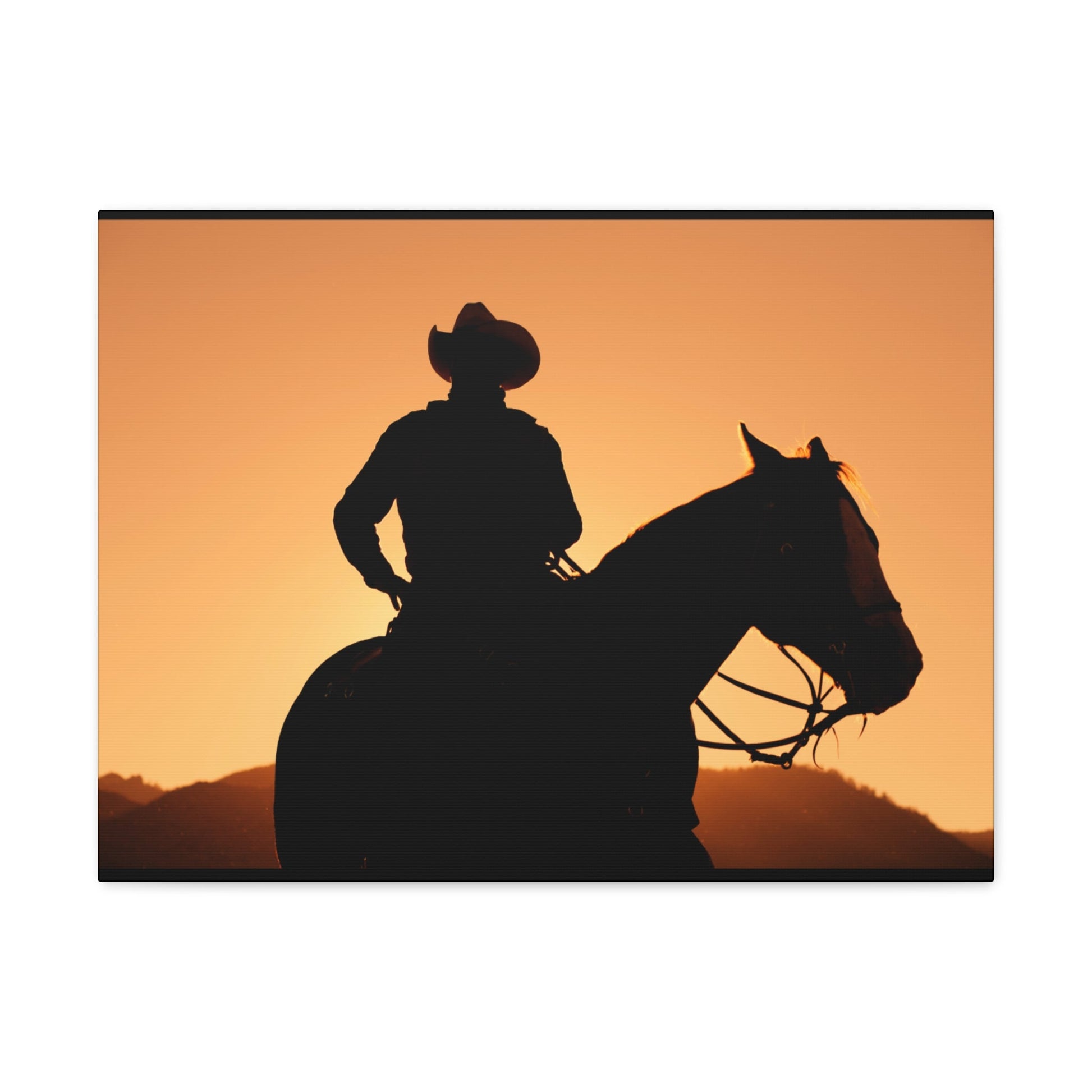 Cowboy Sunset Canvas Gallery Wraps - SmorgeousByGina