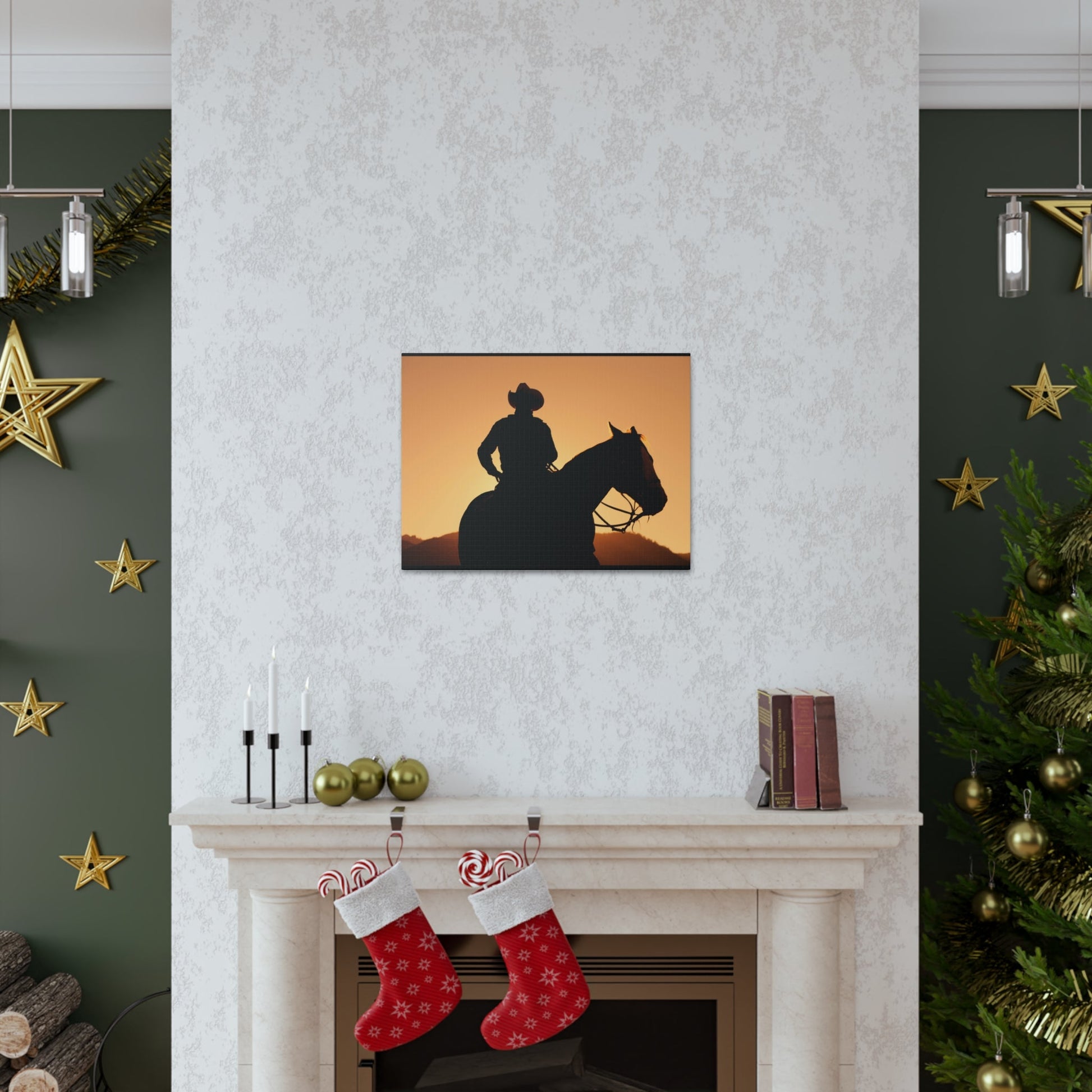 Cowboy Sunset Canvas Gallery Wraps - SmorgeousByGina