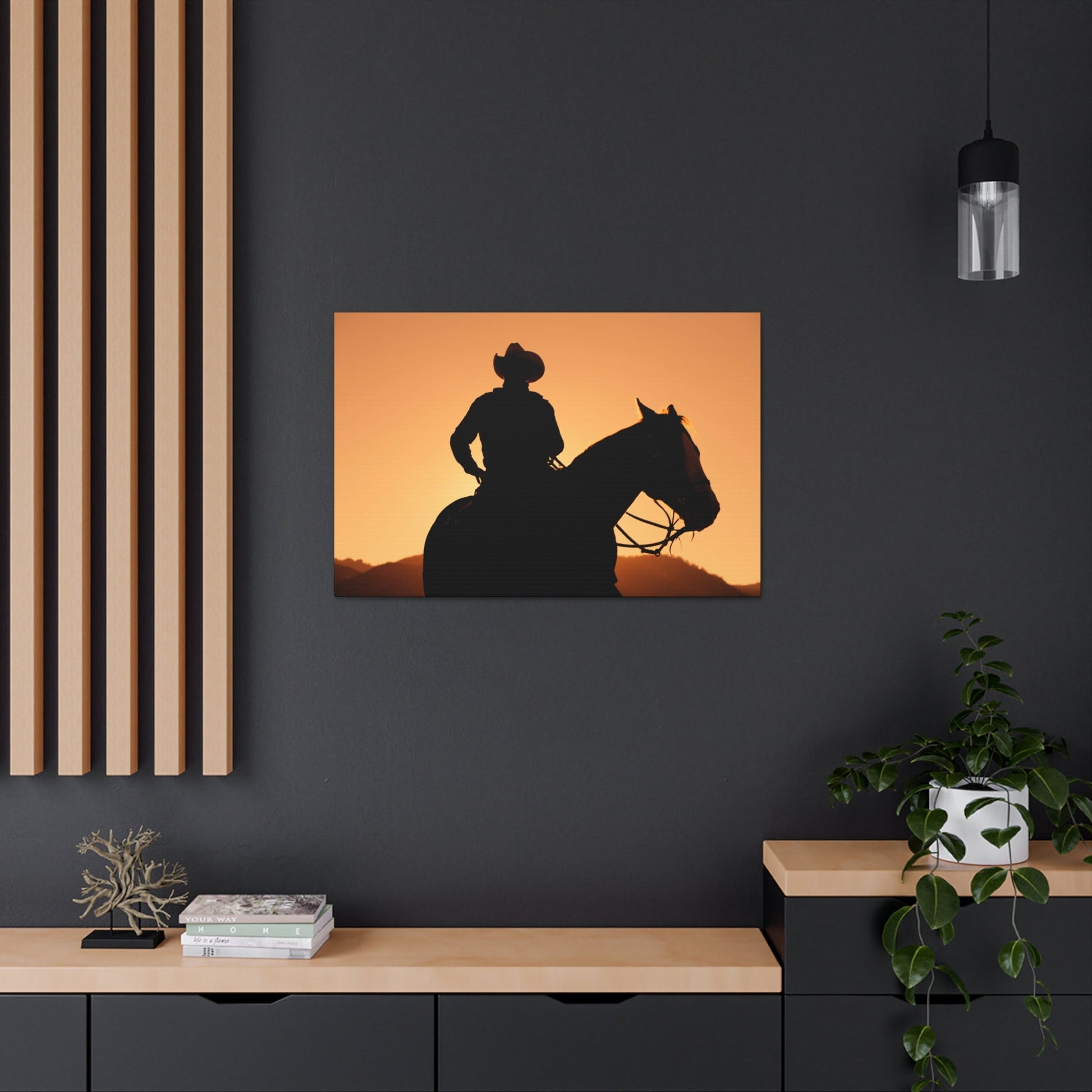 Cowboy Sunset Canvas Gallery Wraps - SmorgeousByGina