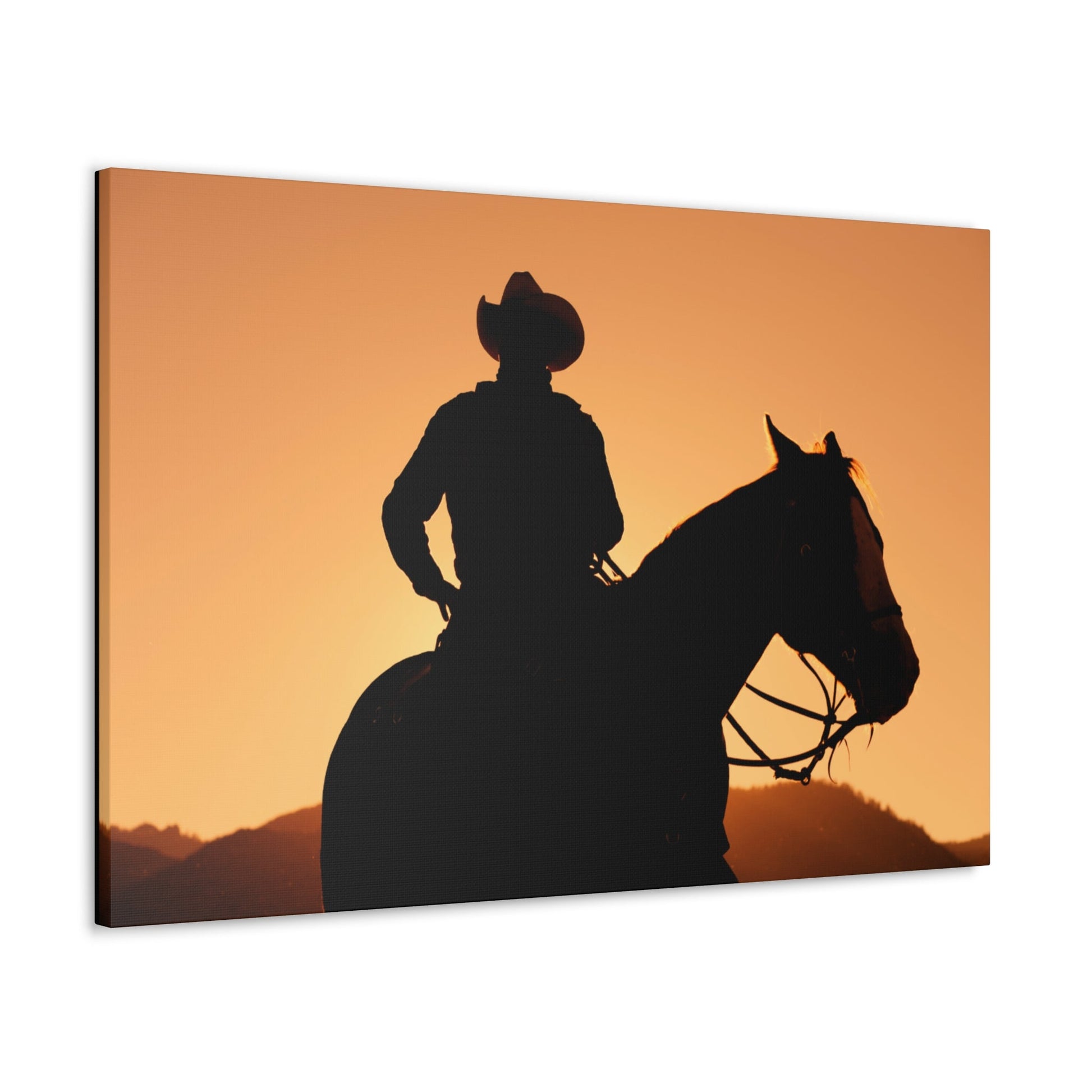 Cowboy Sunset Canvas Gallery Wraps - SmorgeousByGina
