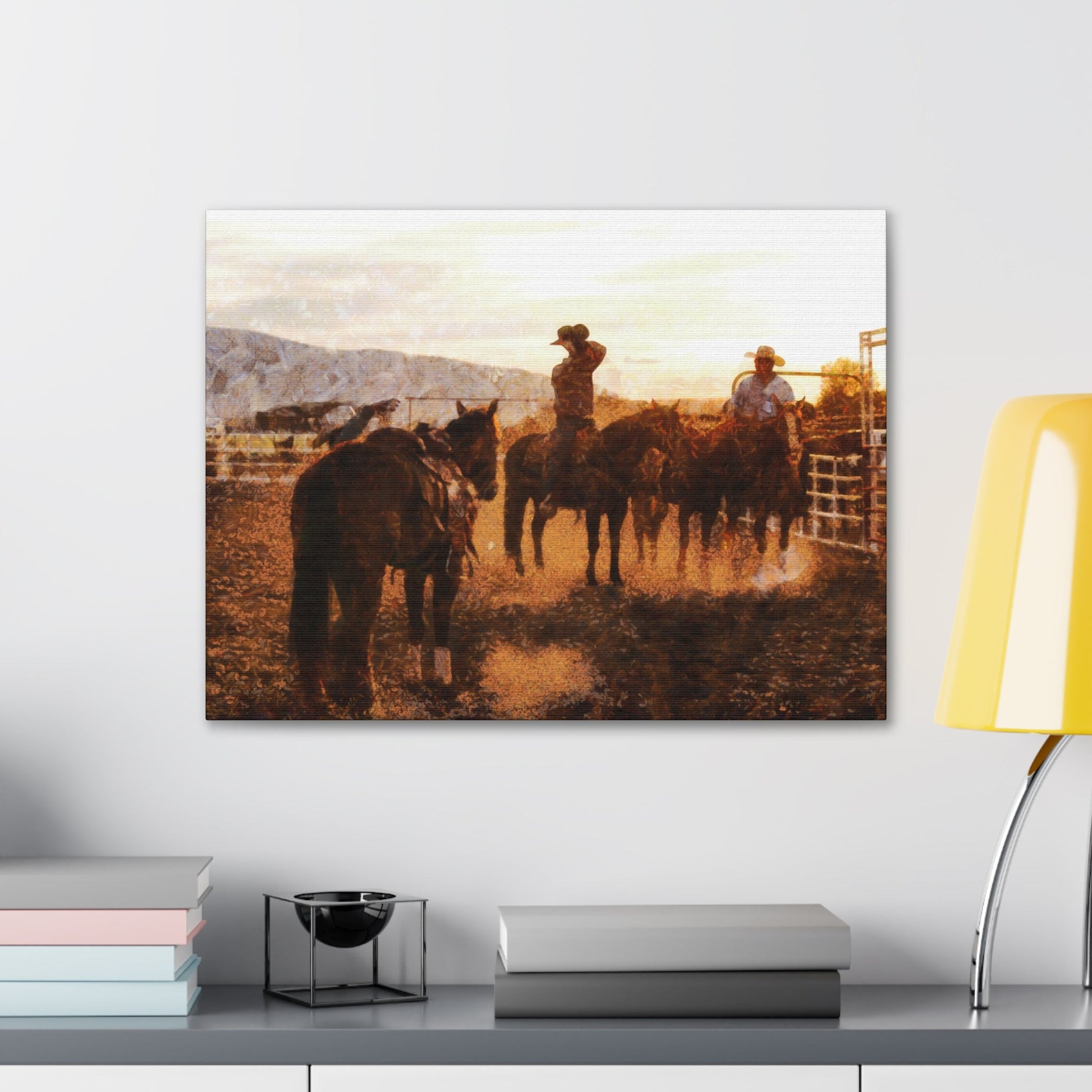Cowboy's Long Day Canvas Gallery Wraps - SmorgeousByGina