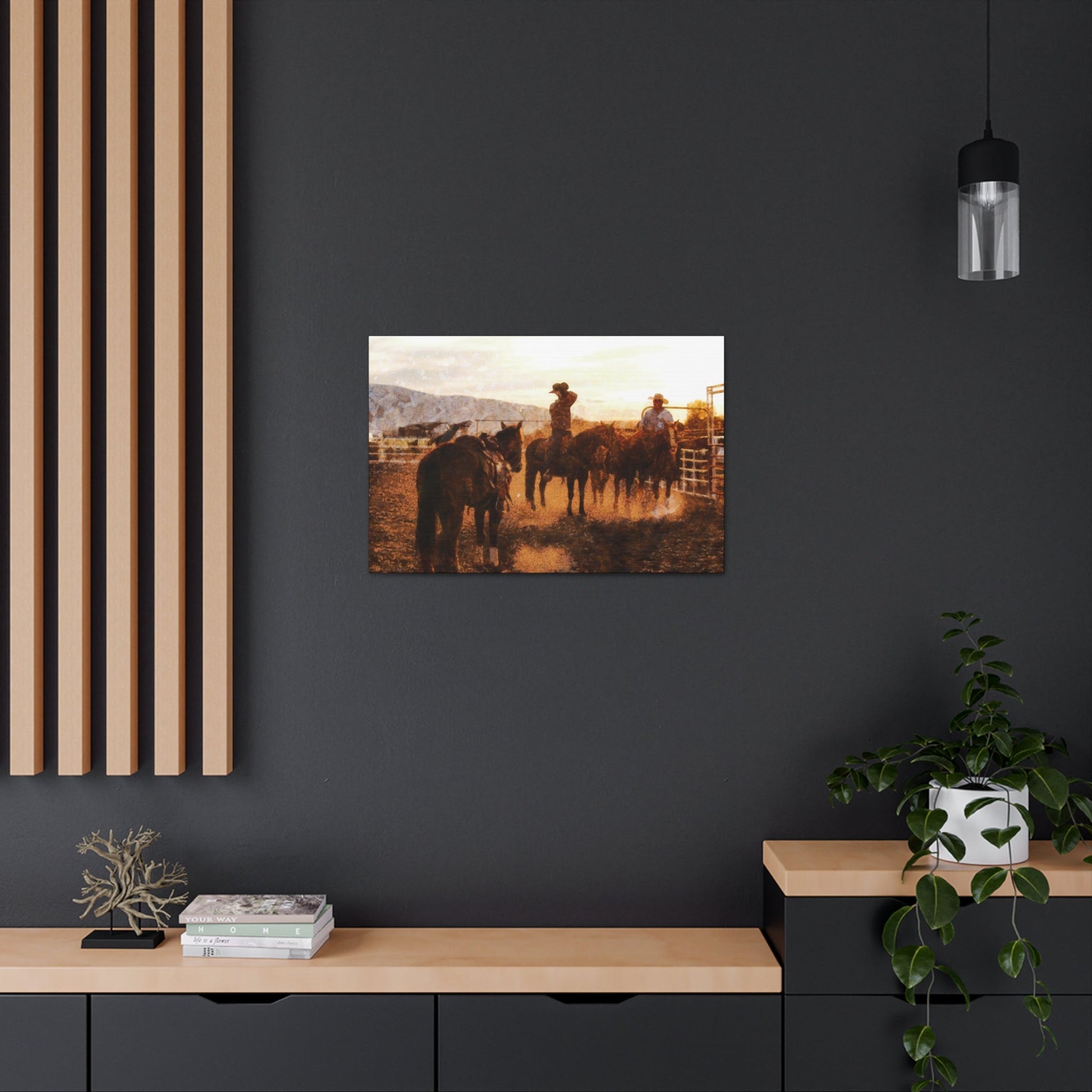 Cowboy's Long Day Canvas Gallery Wraps - SmorgeousByGina