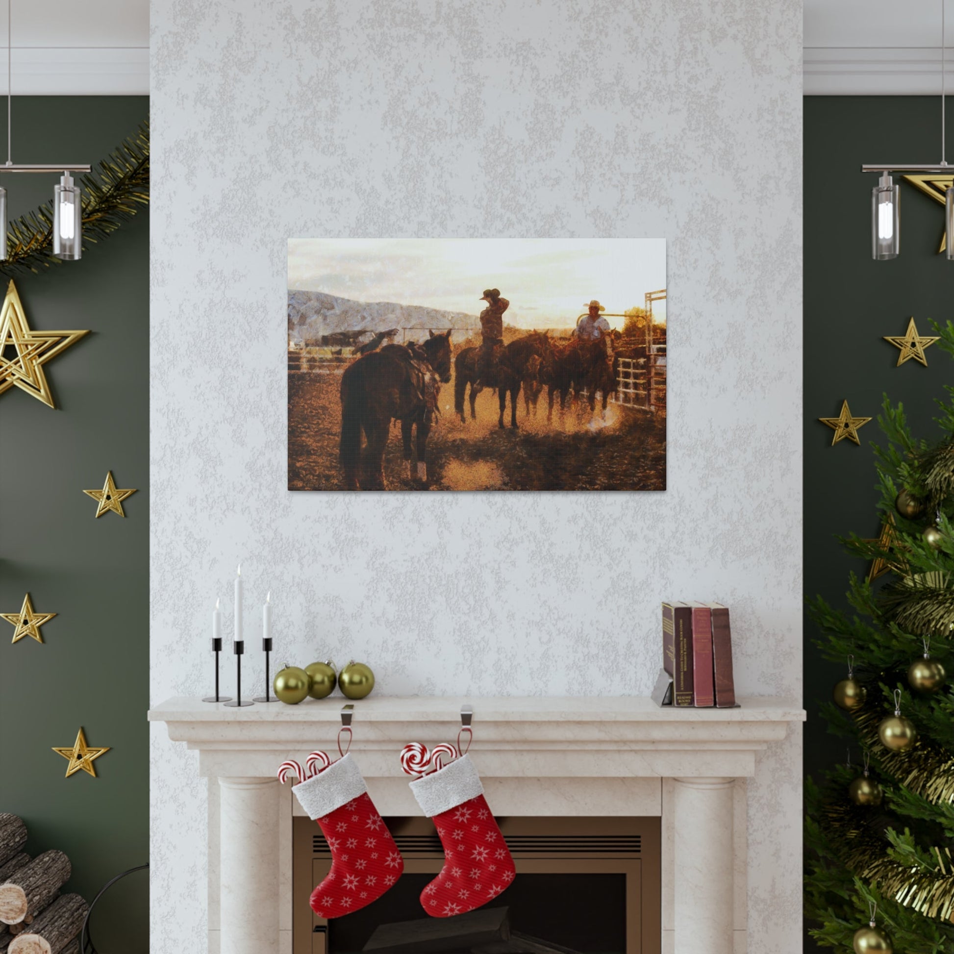 Cowboy's Long Day Canvas Gallery Wraps - SmorgeousByGina