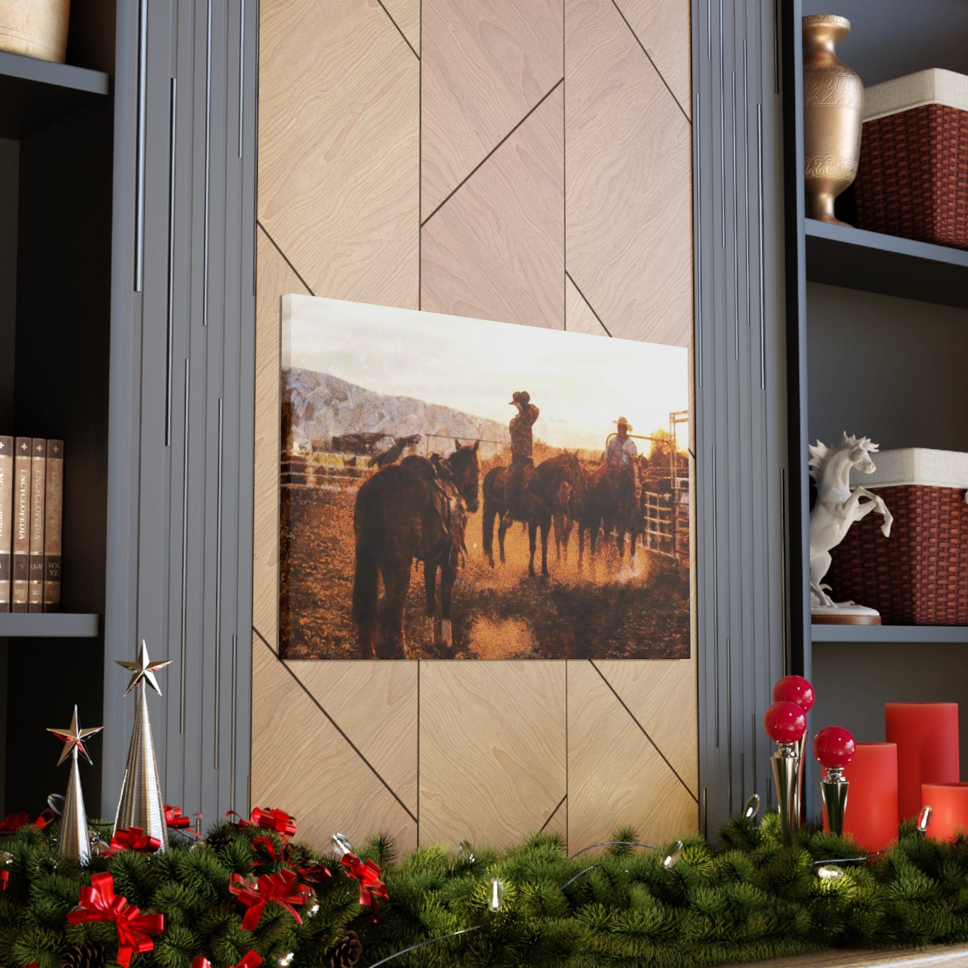 Cowboy's Long Day Canvas Gallery Wraps - SmorgeousByGina