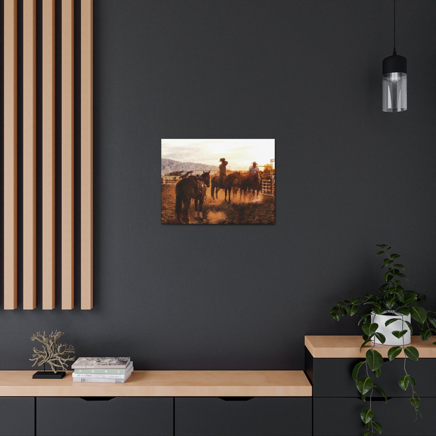 Cowboy's Long Day Canvas Gallery Wraps - SmorgeousByGina