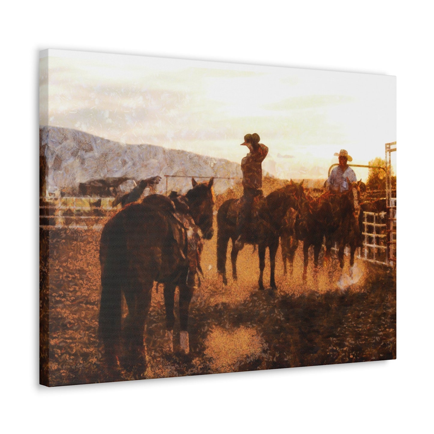 Cowboy's Long Day Canvas Gallery Wraps - SmorgeousByGina