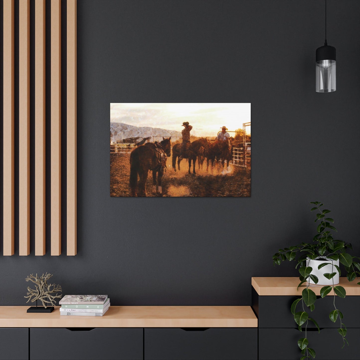 Cowboy's Long Day Canvas Gallery Wraps - SmorgeousByGina