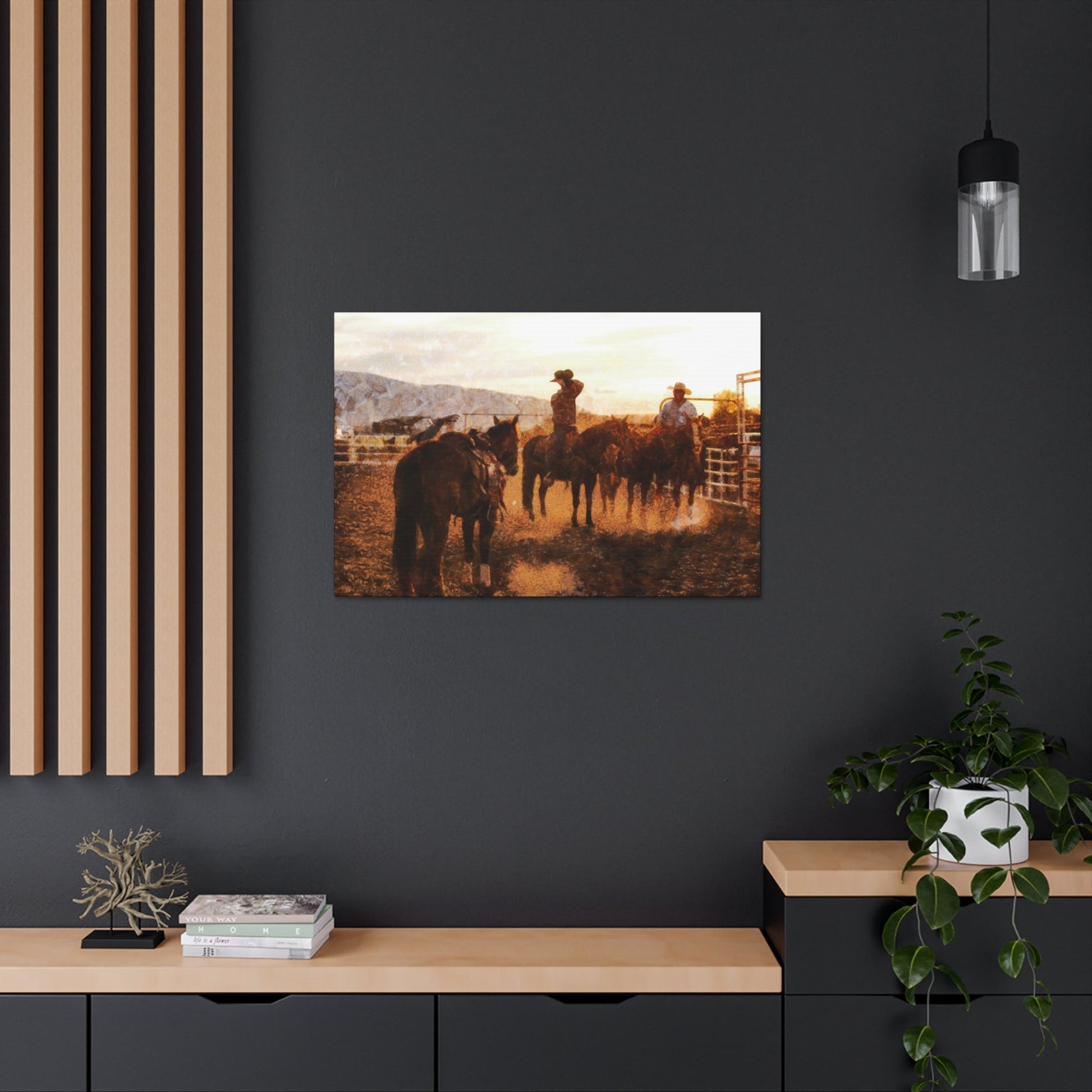 Cowboy's Long Day Canvas Gallery Wraps - SmorgeousByGina