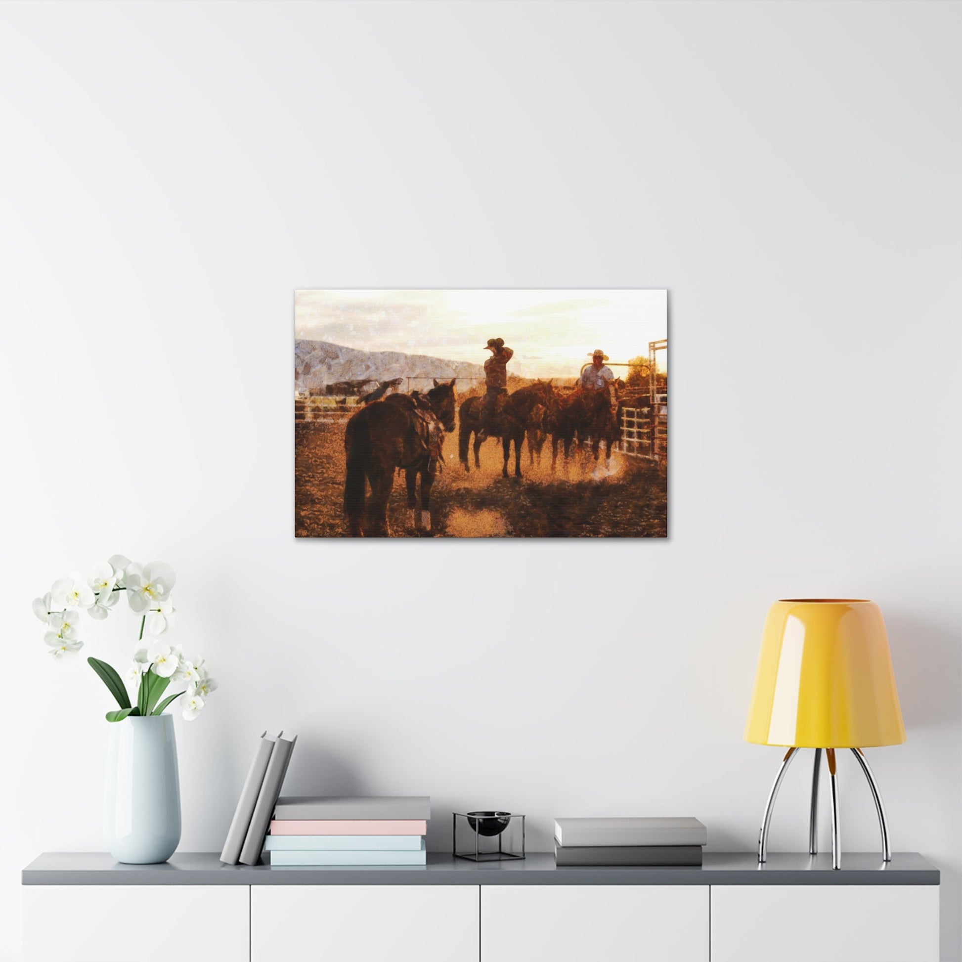 Cowboy's Long Day Canvas Gallery Wraps - SmorgeousByGina