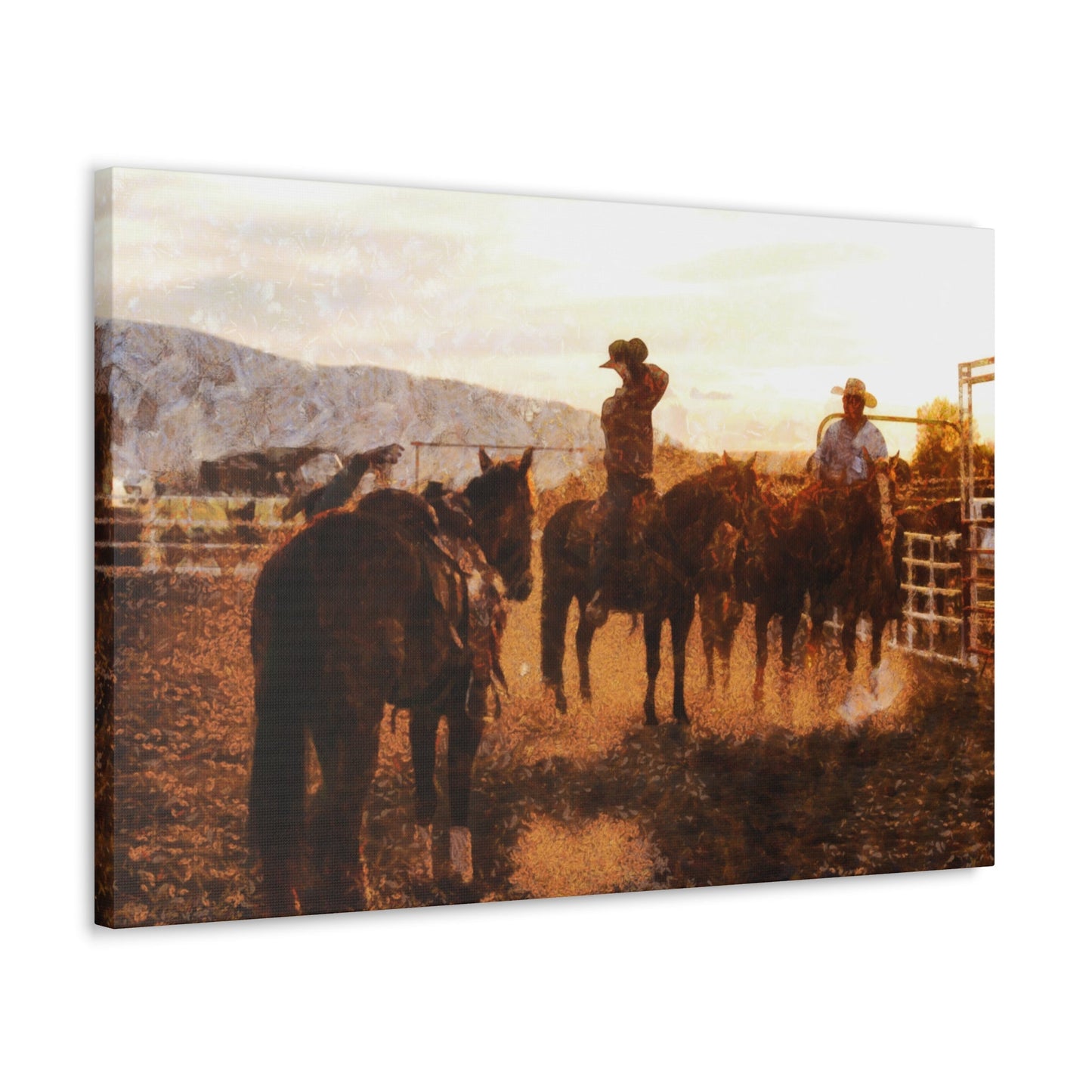 Cowboy's Long Day Canvas Gallery Wraps - SmorgeousByGina