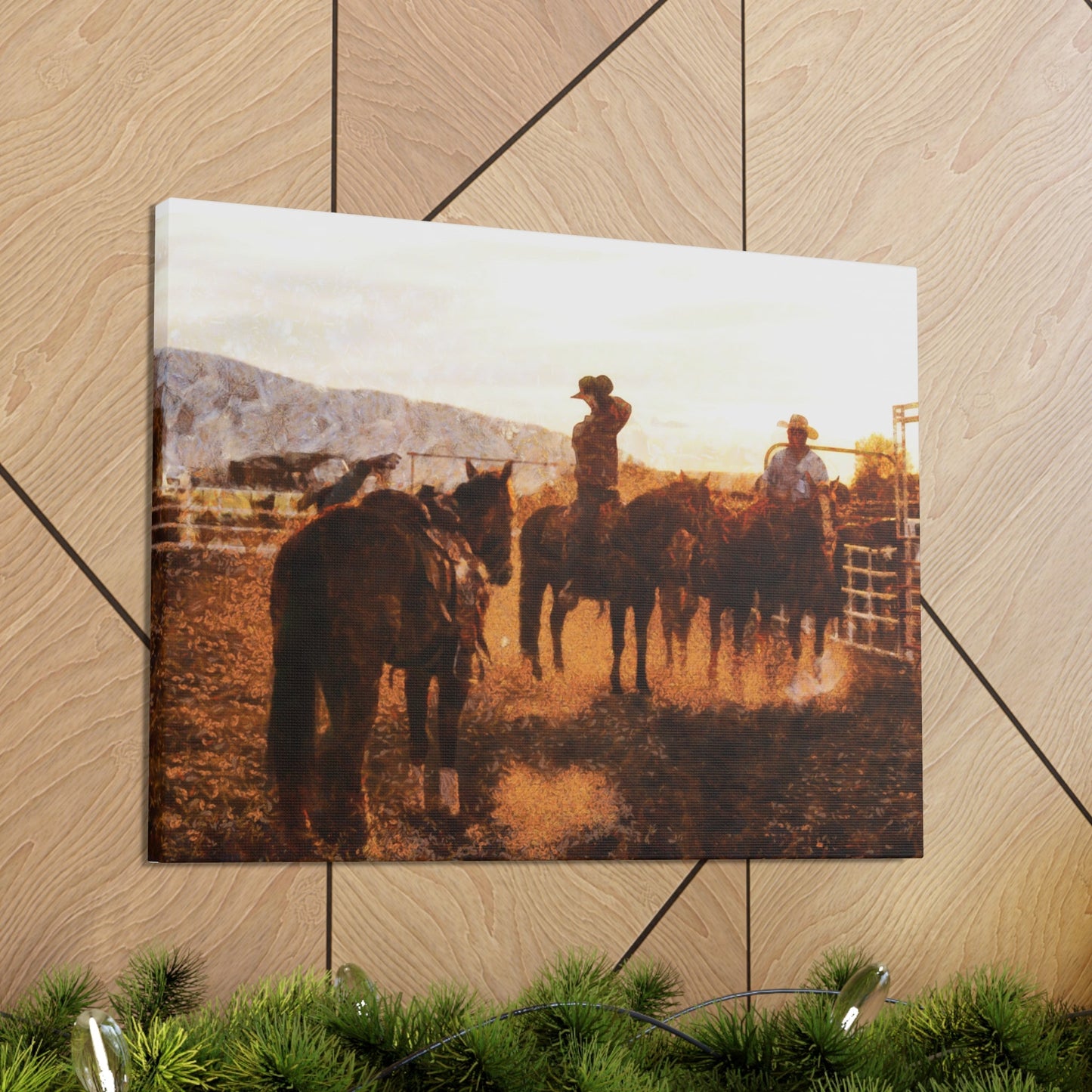 Cowboy's Long Day Canvas Gallery Wraps - SmorgeousByGina