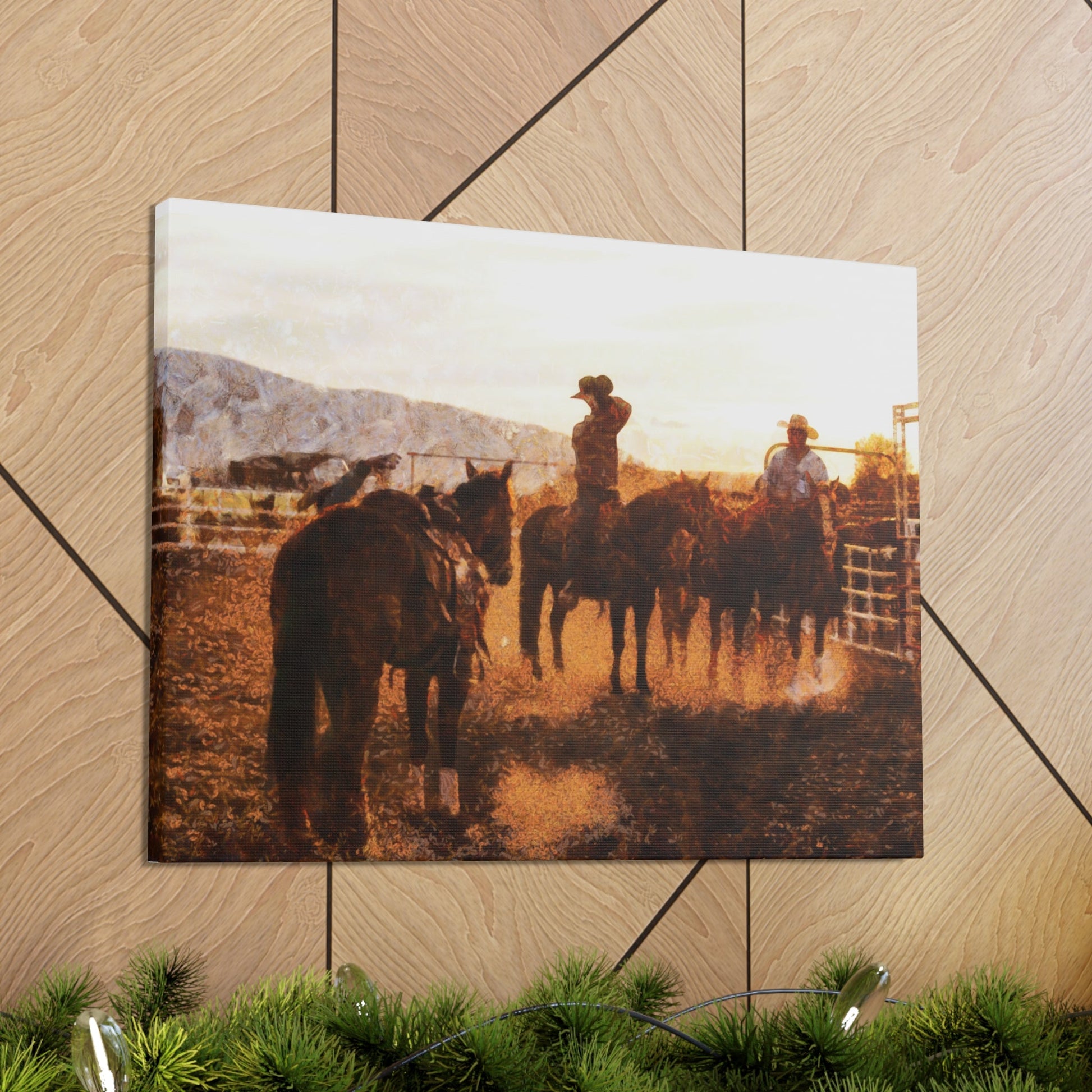 Cowboy's Long Day Canvas Gallery Wraps - SmorgeousByGina
