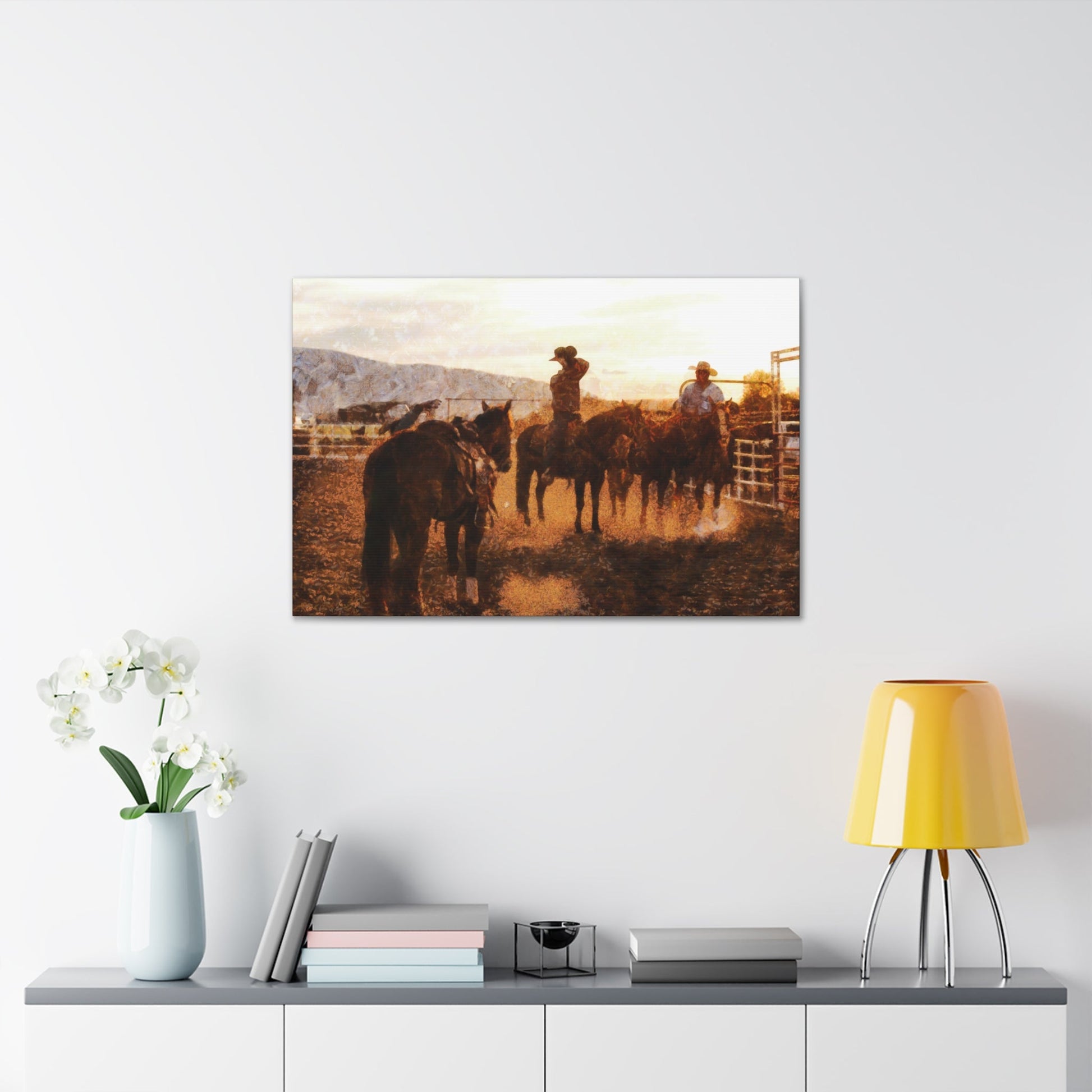 Cowboy's Long Day Canvas Gallery Wraps - SmorgeousByGina