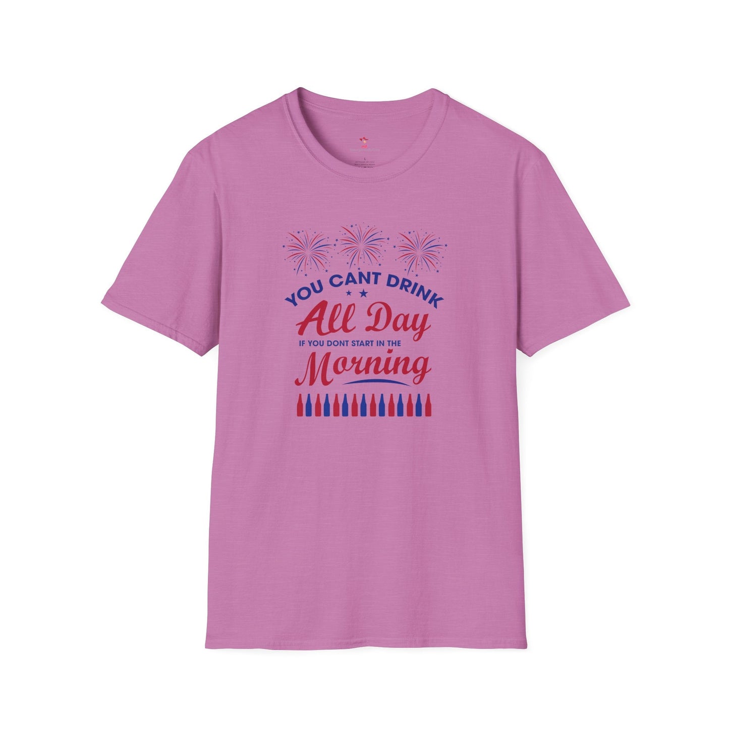 Drinking Tee, 4th of July, Day Drinking, Softstyle T-Shirt - SmorgeousByGina