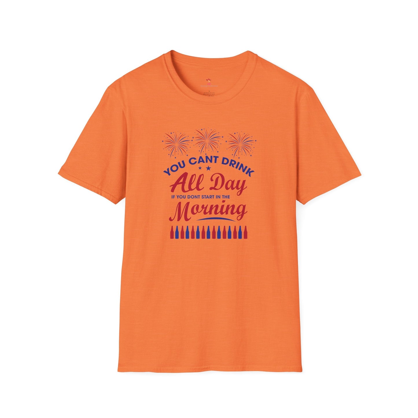 Drinking Tee, 4th of July, Day Drinking, Softstyle T-Shirt - SmorgeousByGina