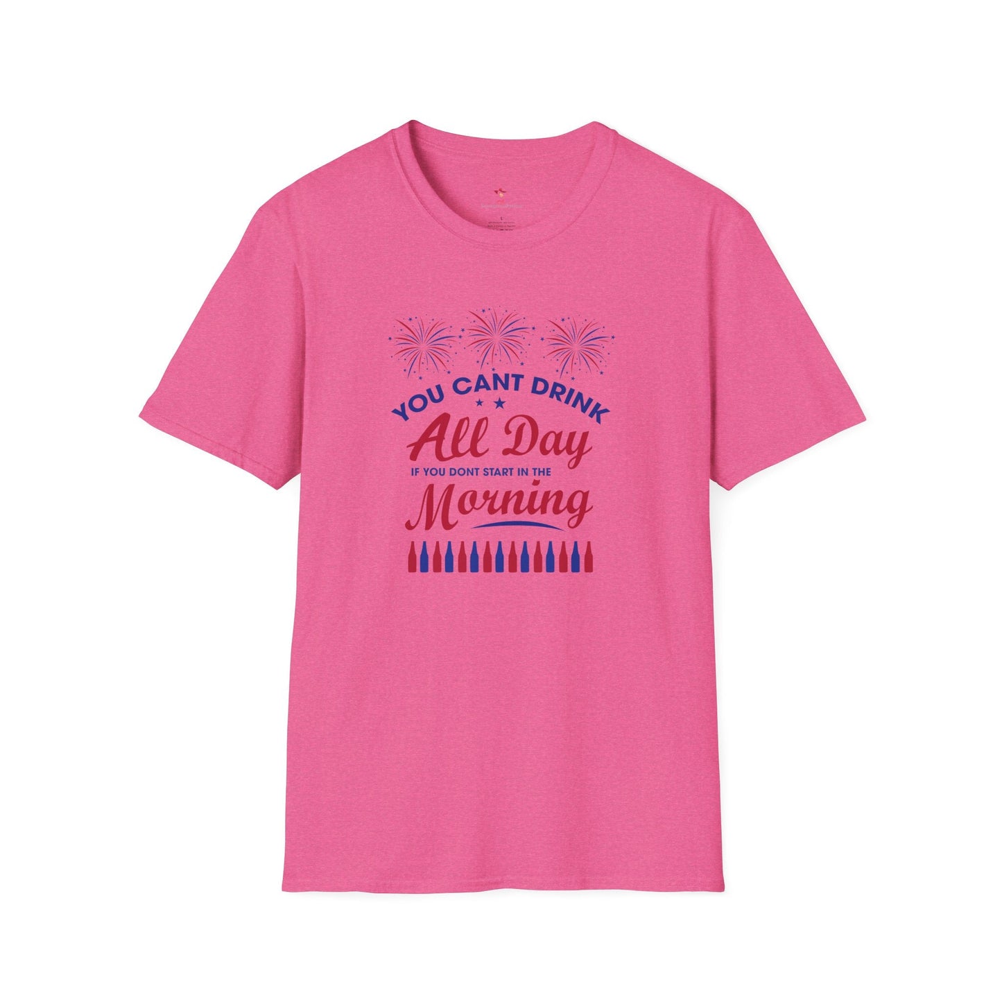 Drinking Tee, 4th of July, Day Drinking, Softstyle T-Shirt - SmorgeousByGina