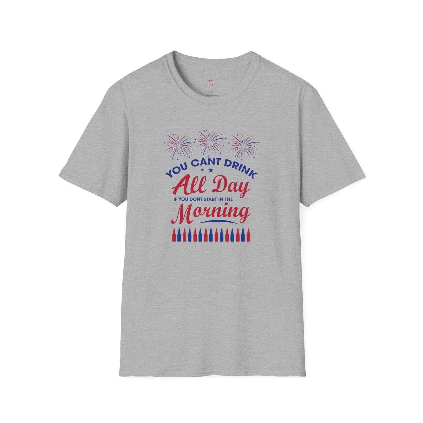 Drinking Tee, 4th of July, Day Drinking, Softstyle T-Shirt - SmorgeousByGina