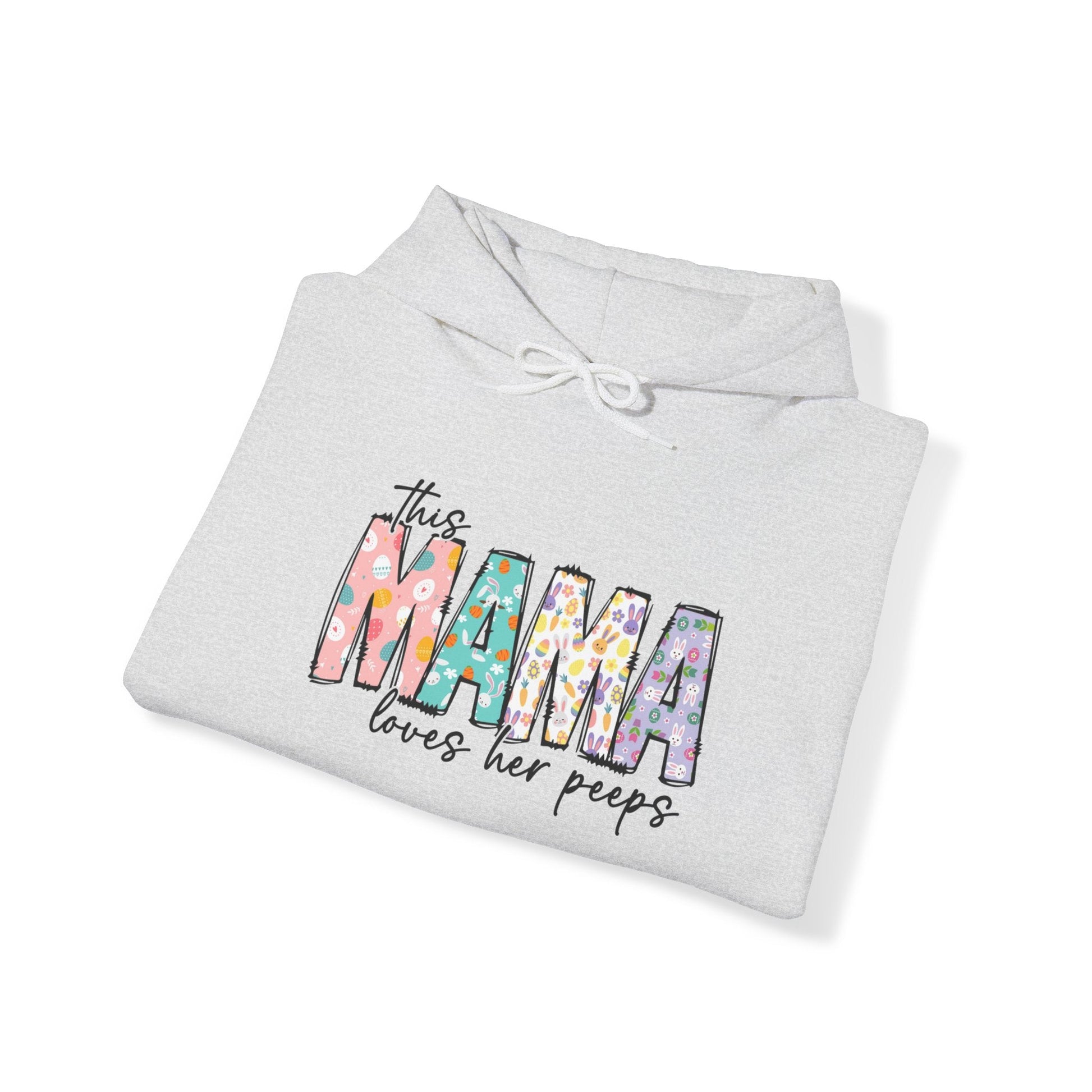 Easter Hoodie, Easter Sweatshirt, Peeps, Mama Loves Her Peeps, Personalized Easter Hoodie, Heavy Blend™ Hooded Sweatshirt - SmorgeousByGina
