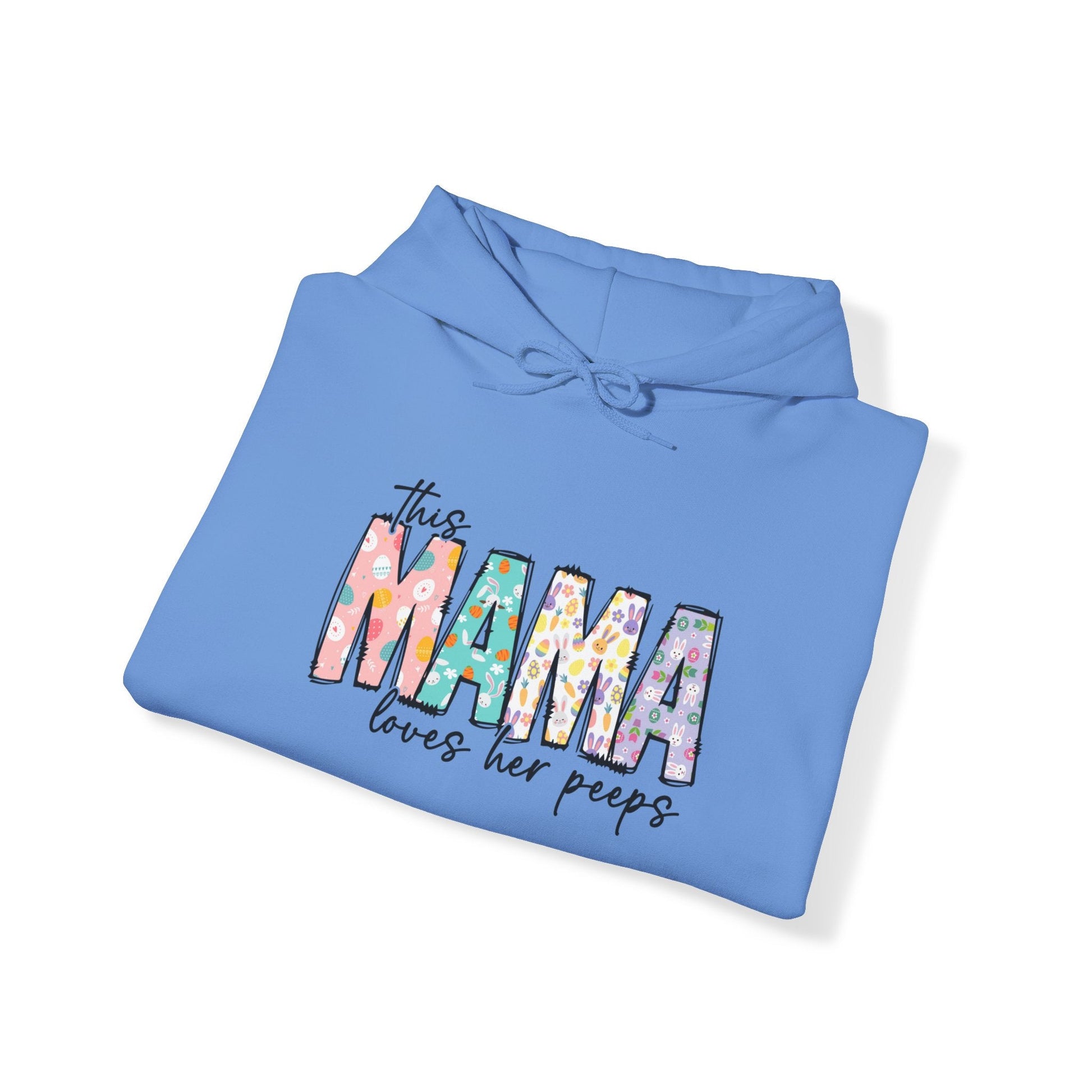 Easter Hoodie, Easter Sweatshirt, Peeps, Mama Loves Her Peeps, Personalized Easter Hoodie, Heavy Blend™ Hooded Sweatshirt - SmorgeousByGina