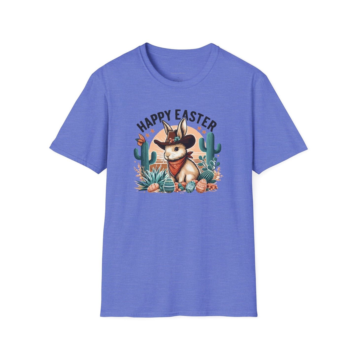 Easter T-shirt, Bunny Cowboy Tee, Easter Cowboy, Softstyle T-Shirt - SmorgeousByGina