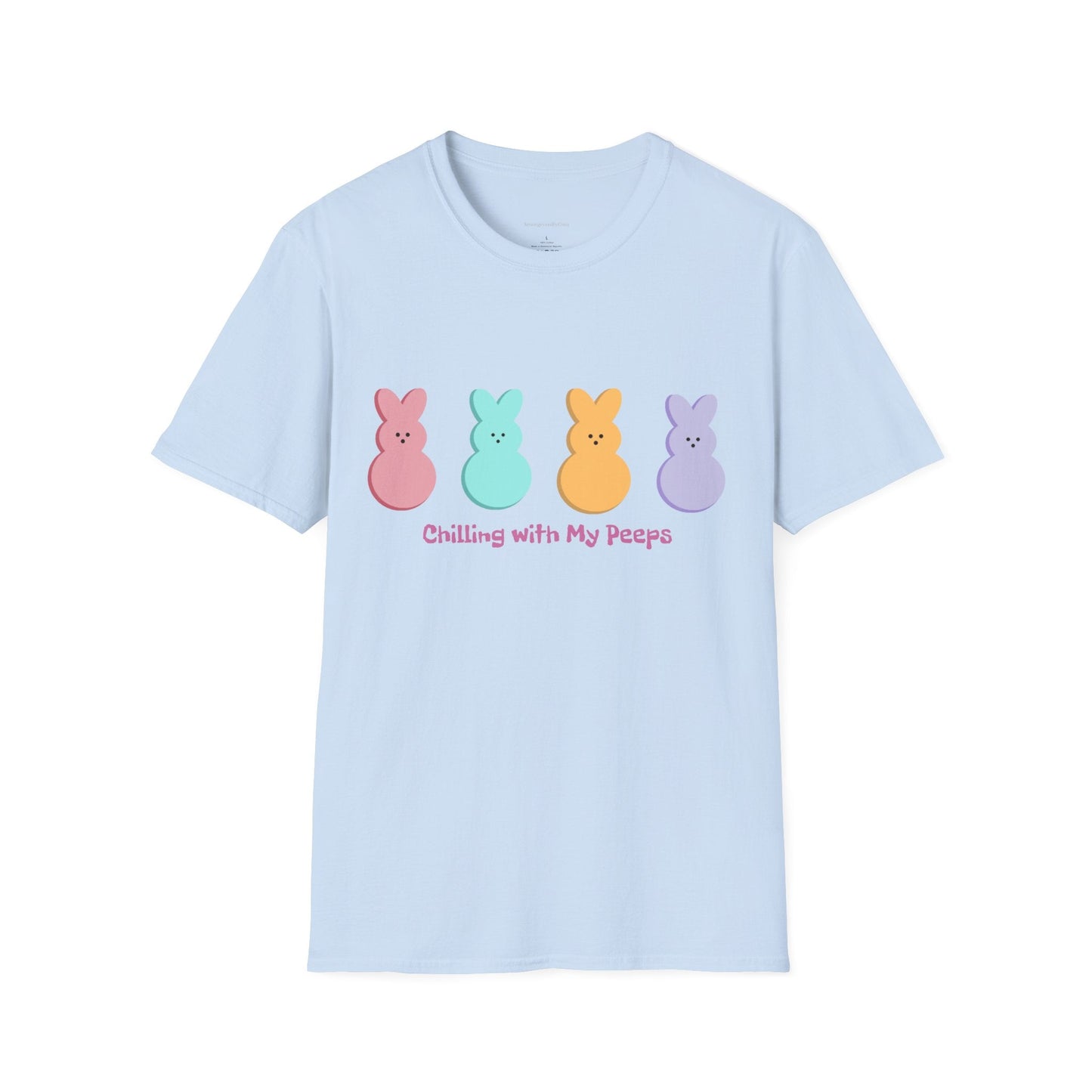 Easter Tee, Chilling with my Peeps, Easter Peep Tee, Easter Peep Shirt, Peeps, Softstyle T-Shirt, Easter - SmorgeousByGina