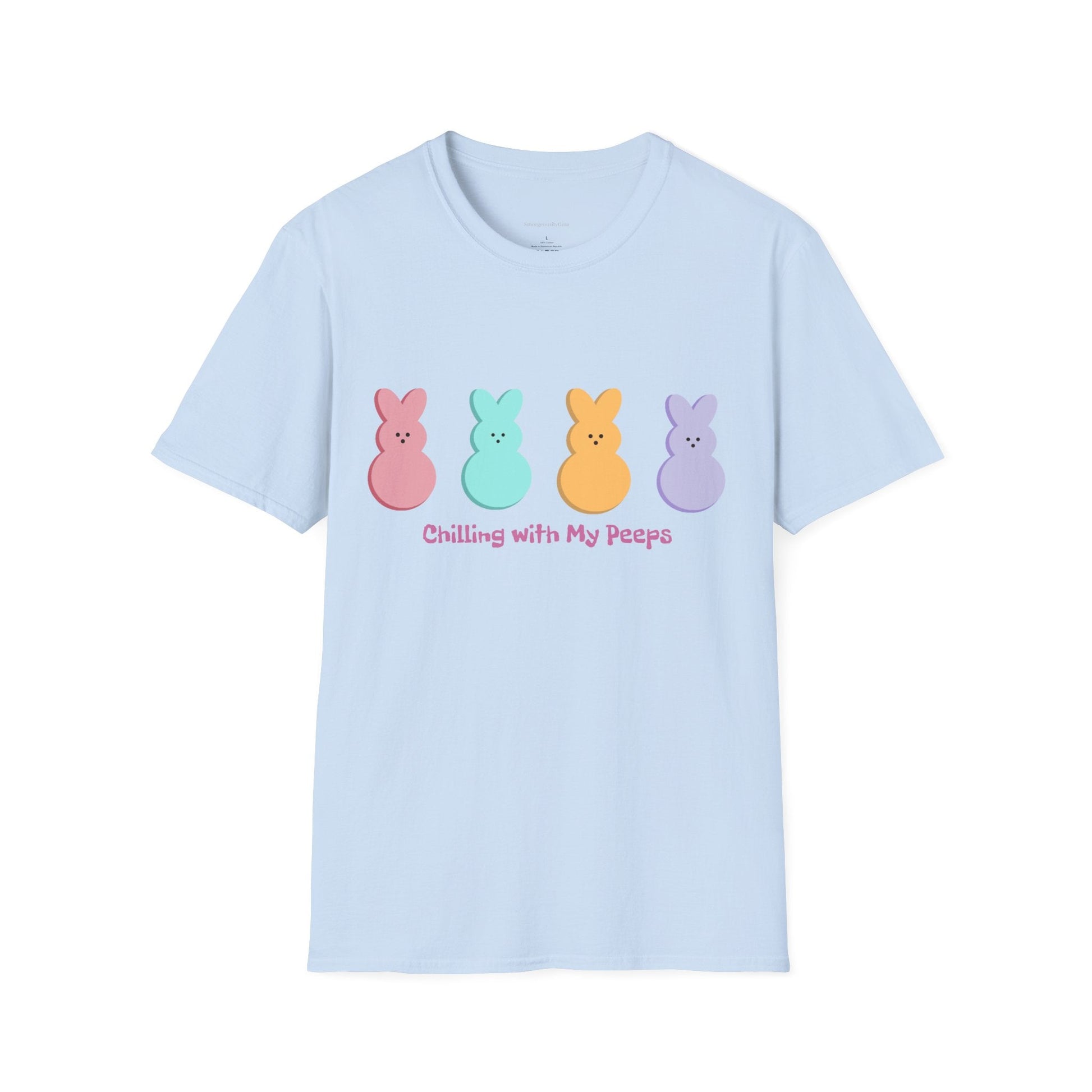 Easter Tee, Chilling with my Peeps, Easter Peep Tee, Easter Peep Shirt, Peeps, Softstyle T-Shirt, Easter - SmorgeousByGina
