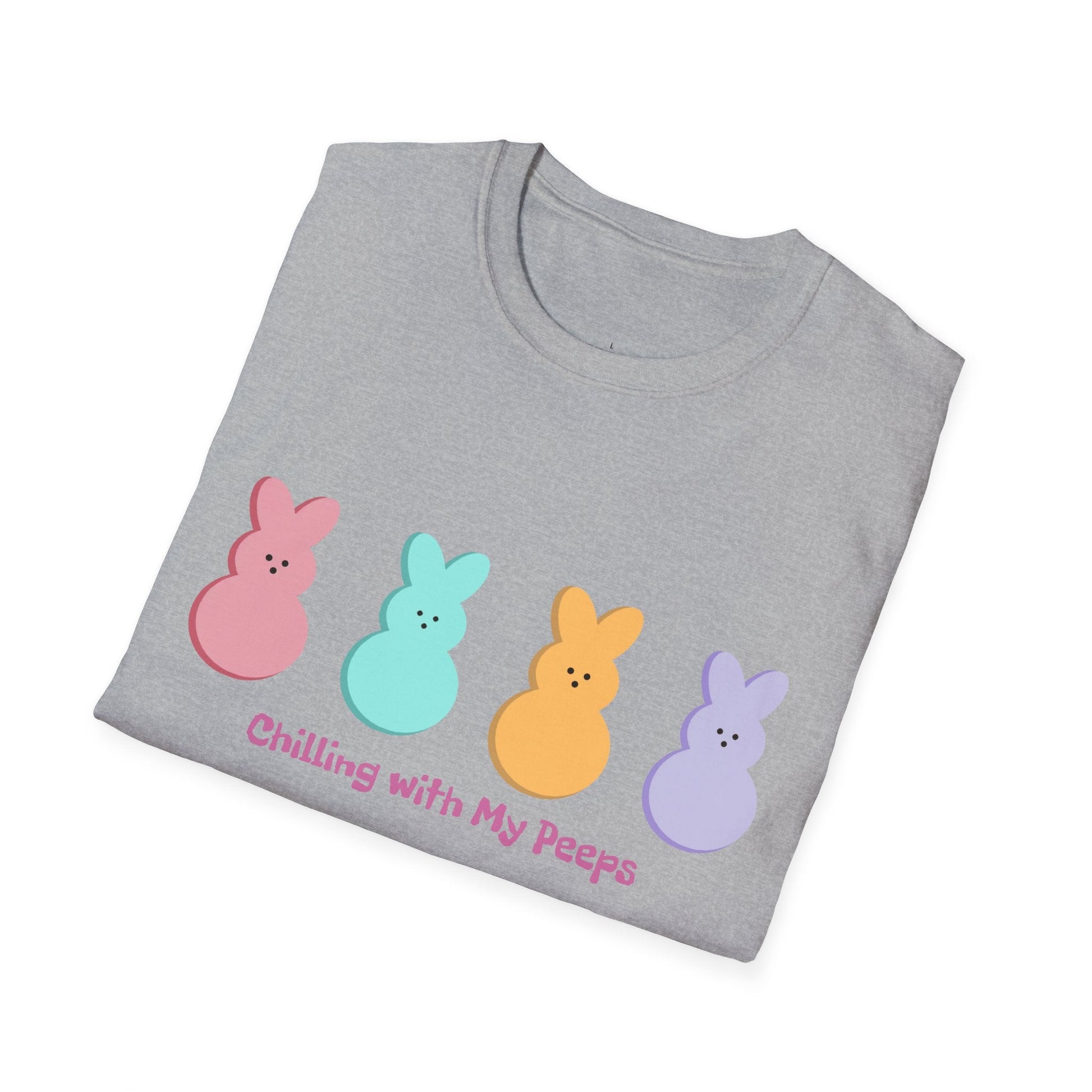Easter Tee, Chilling with my Peeps, Easter Peep Tee, Easter Peep Shirt, Peeps, Softstyle T-Shirt, Easter - SmorgeousByGina