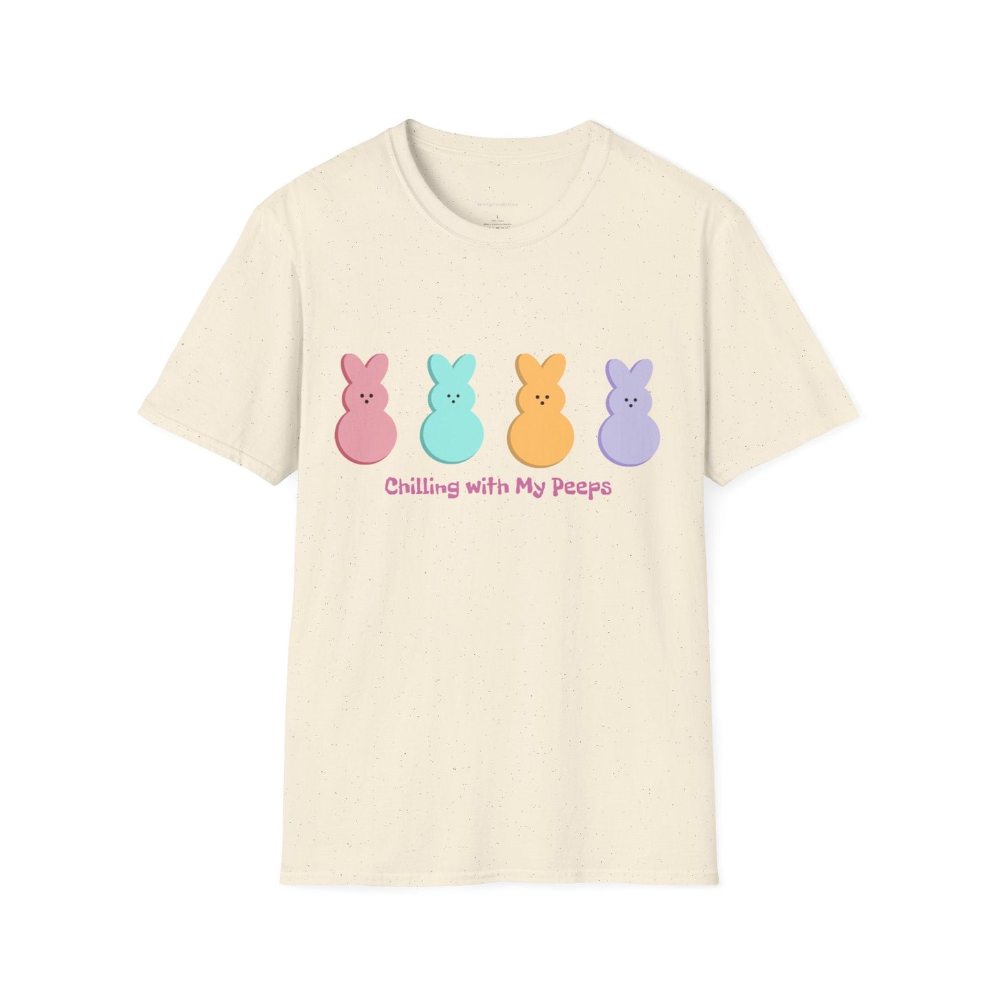 Easter Tee, Chilling with my Peeps, Easter Peep Tee, Easter Peep Shirt, Peeps, Softstyle T-Shirt, Easter - SmorgeousByGina