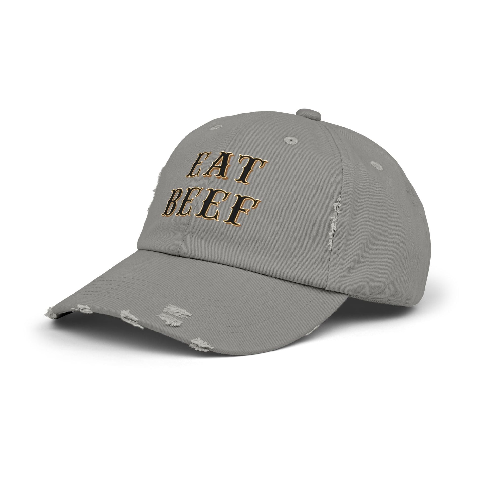 Eat Beef Unisex Distressed Cap - SmorgeousByGina