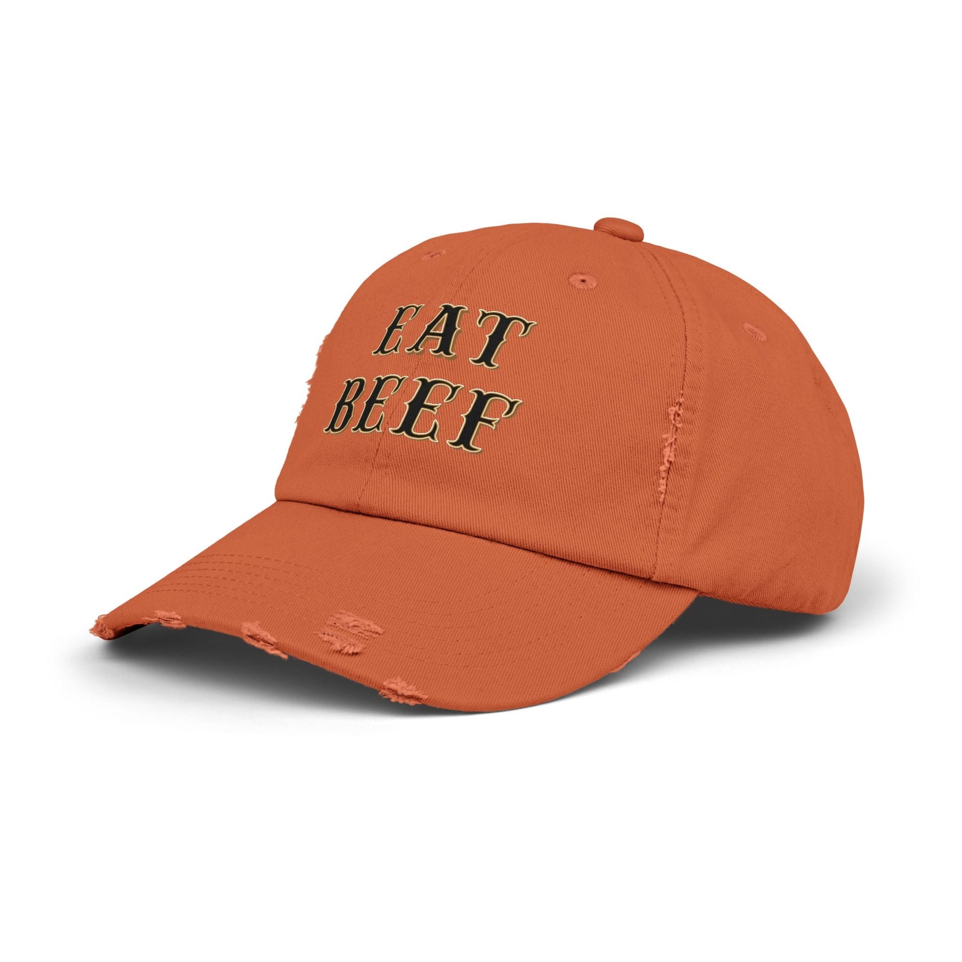 Eat Beef Unisex Distressed Cap - SmorgeousByGina