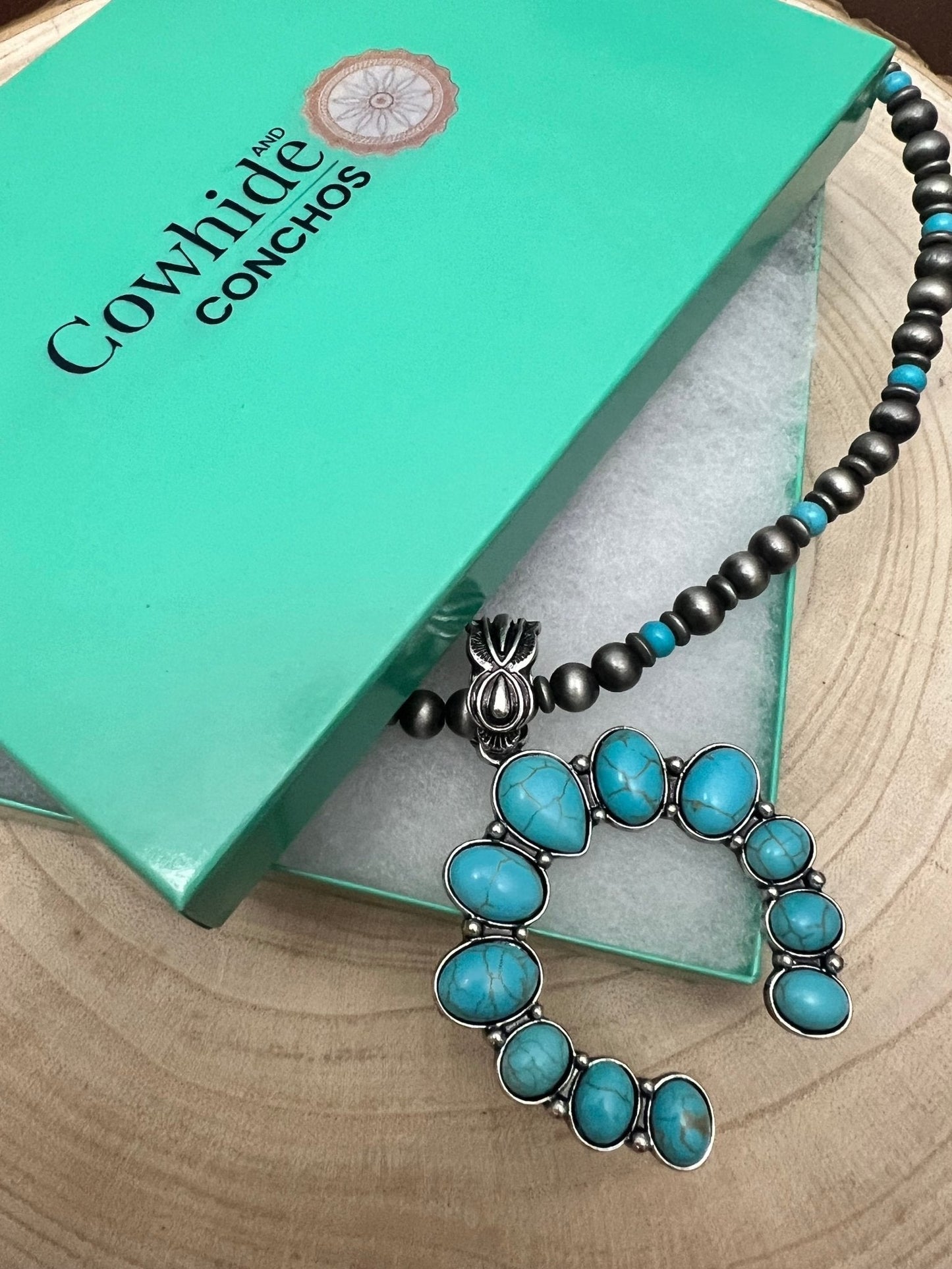 Faux Naja and Faux Pearl Necklace - 27 inch