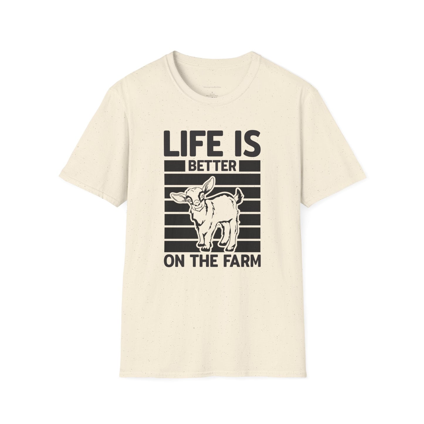 Goat Shirt, Life Is Better On The Farm, Goat Tee, Goat Love, Farm, Softstyle T-Shirt - SmorgeousByGina