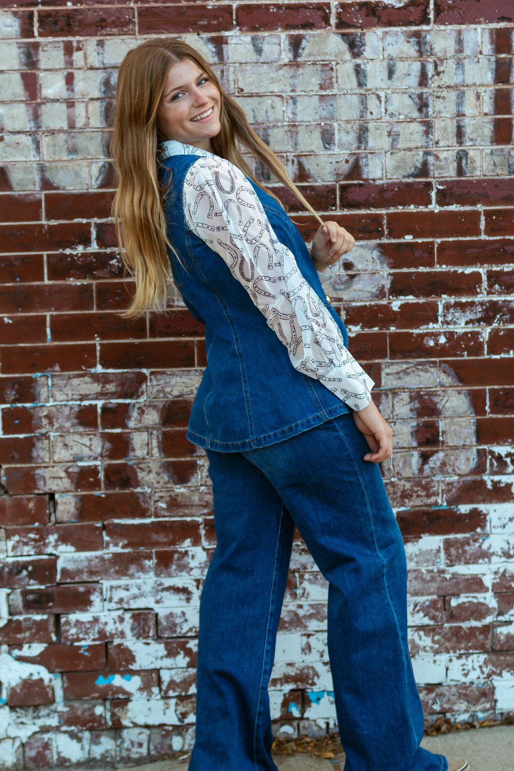 Gold Rush Button Denim Vest