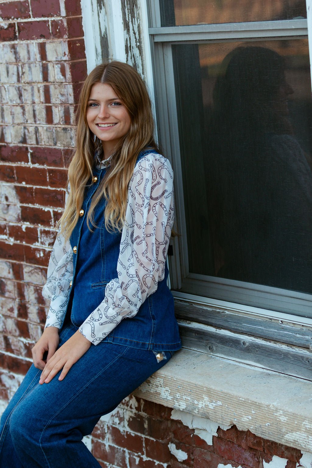 Gold Rush Button Denim Vest