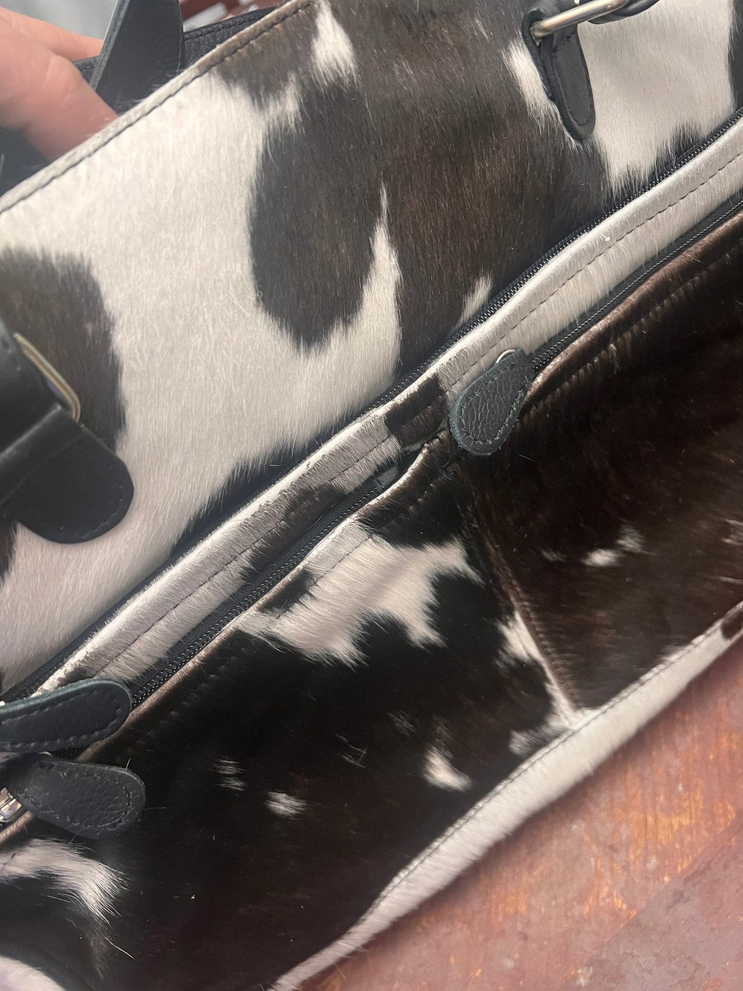 Hair on Hide Crossbody Diaper Bag  - Tons of storage