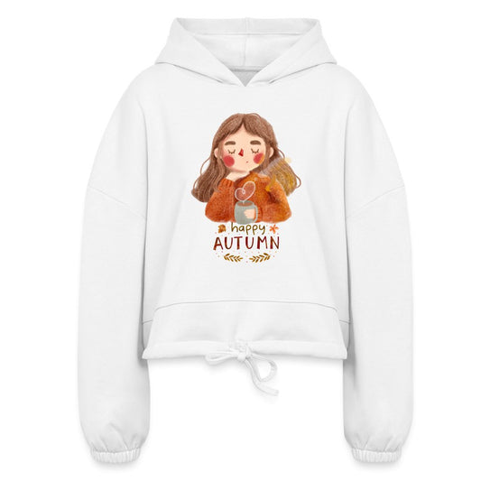 Happy Autumn Women’s Cropped Hoodie - SmorgeousByGina