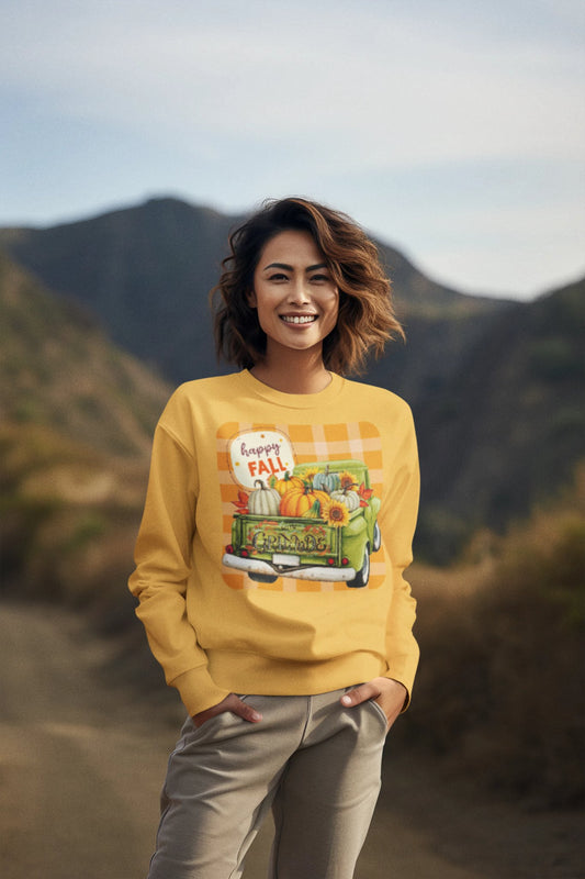 Happy Fall Unisex Heavy Blend™ Crewneck Sweatshirt - SmorgeousByGina