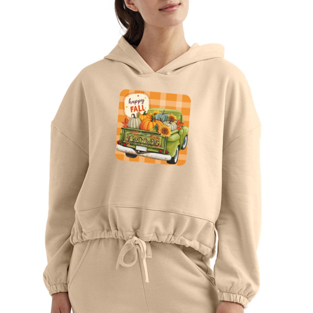 Happy Fall Women’s Cropped Hoodie - SmorgeousByGina