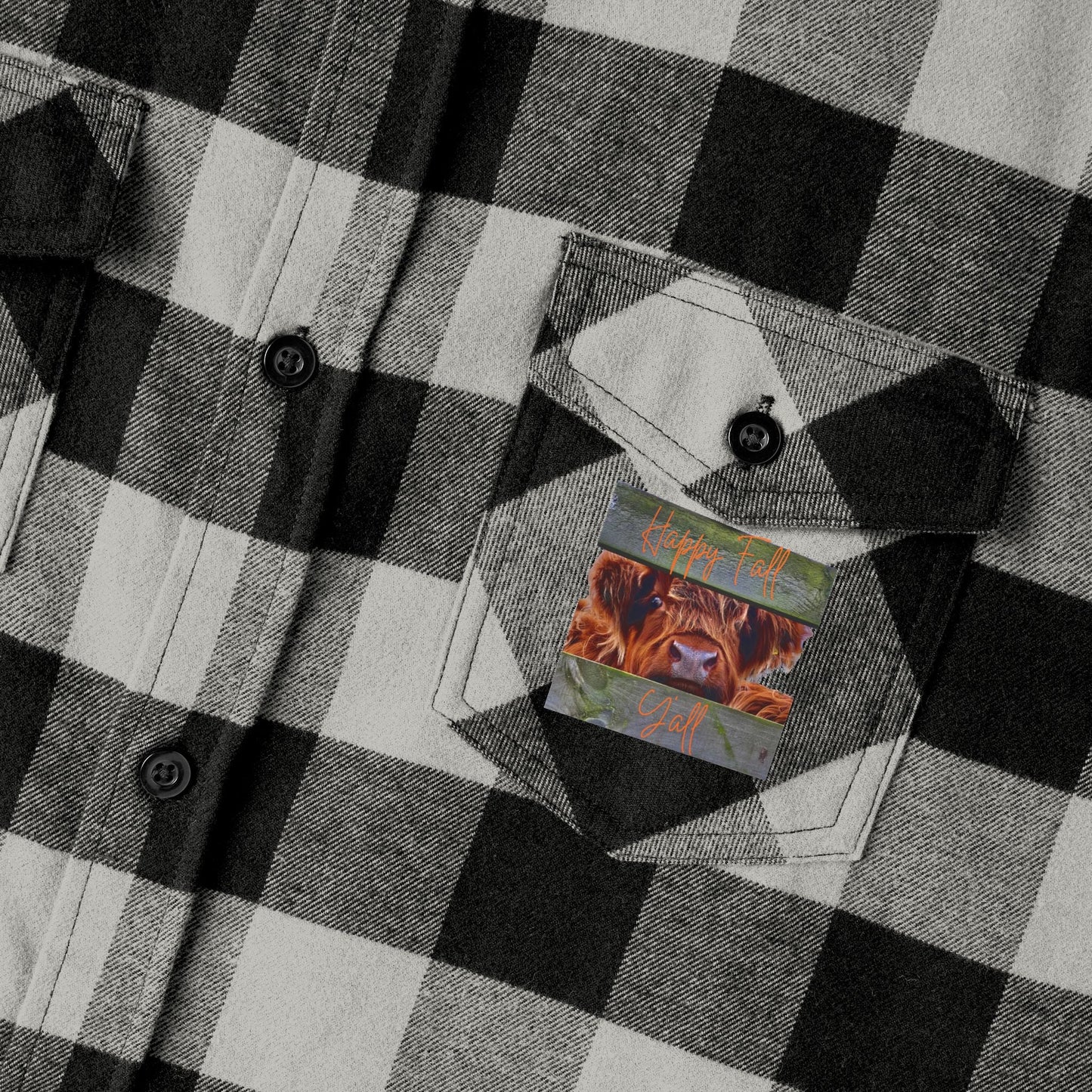 Happy Fall Y'all Unisex Flannel Shirt - SmorgeousByGina