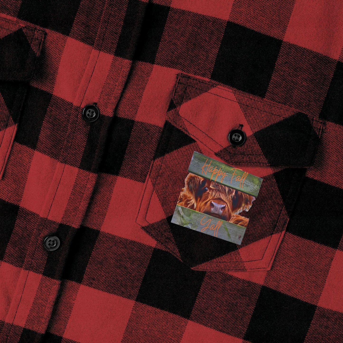 Happy Fall Y'all Unisex Flannel Shirt - SmorgeousByGina