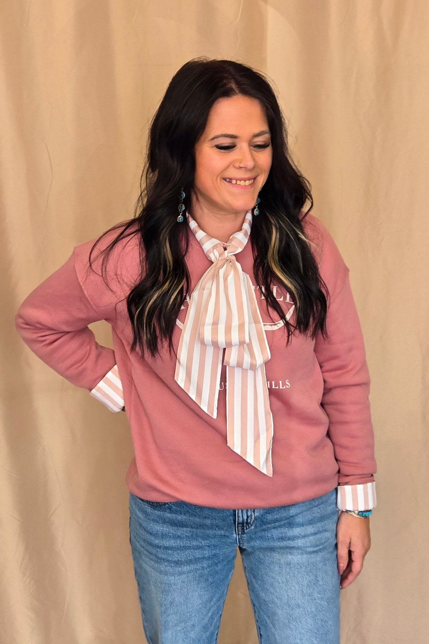He Owns the Cattle Graphic Sweatshirt - small available