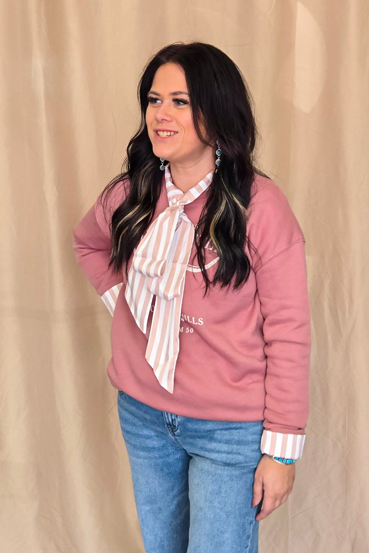 He Owns the Cattle Graphic Sweatshirt - small available