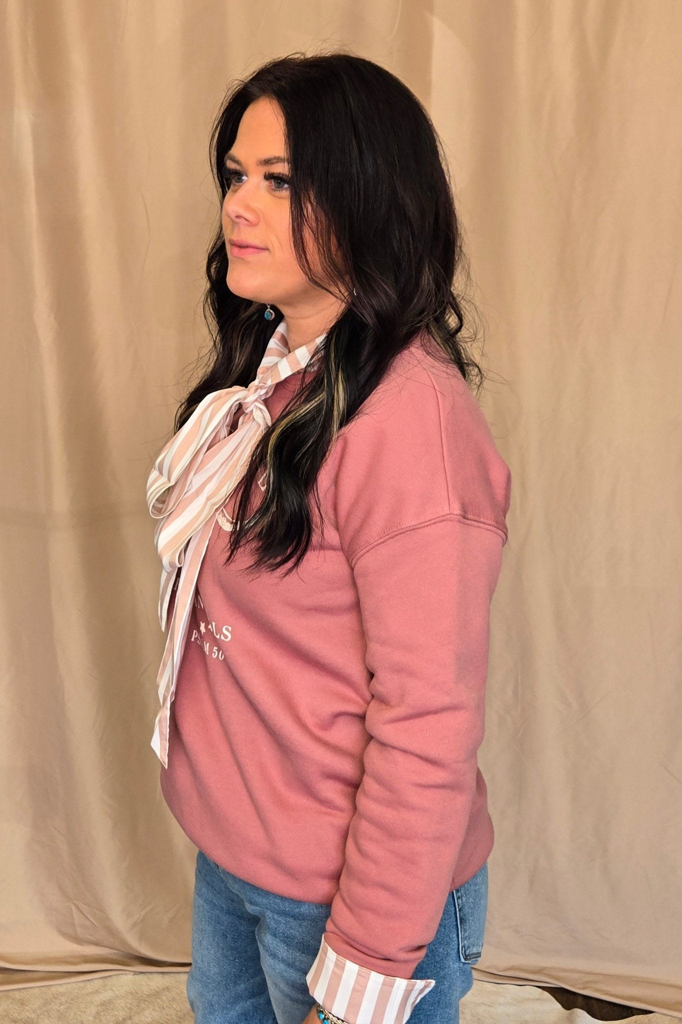 He Owns the Cattle Graphic Sweatshirt - small available