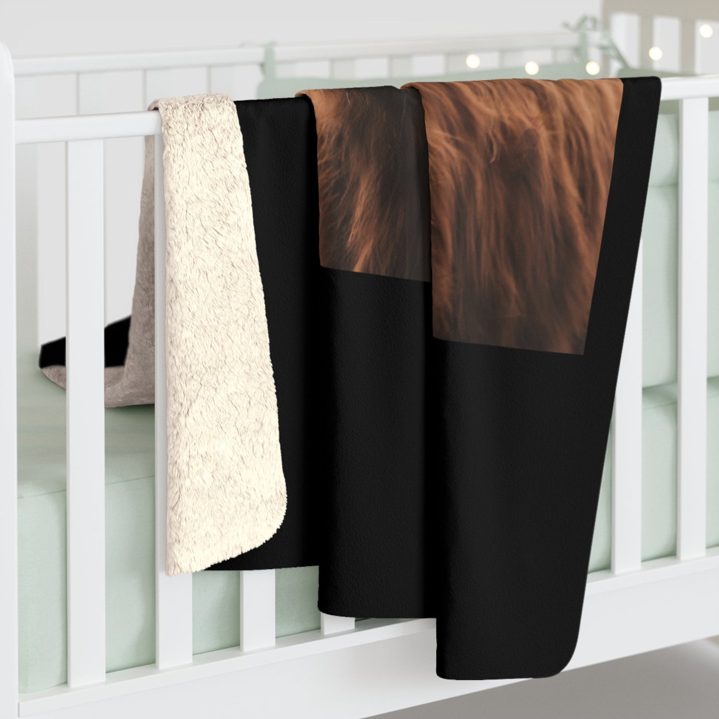 Highland Cattle Sherpa Fleece Blanket - SmorgeousByGina