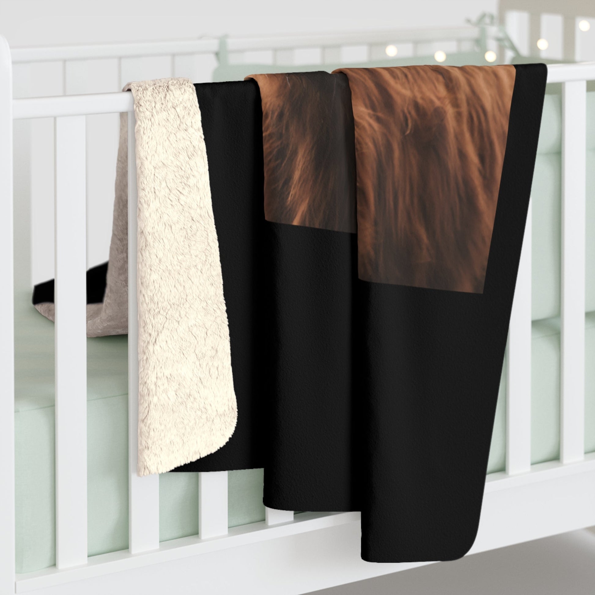 Highland Cattle Sherpa Fleece Blanket - SmorgeousByGina
