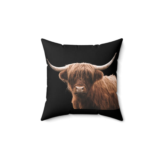 Highland Cattle Square Pillow - SmorgeousByGina