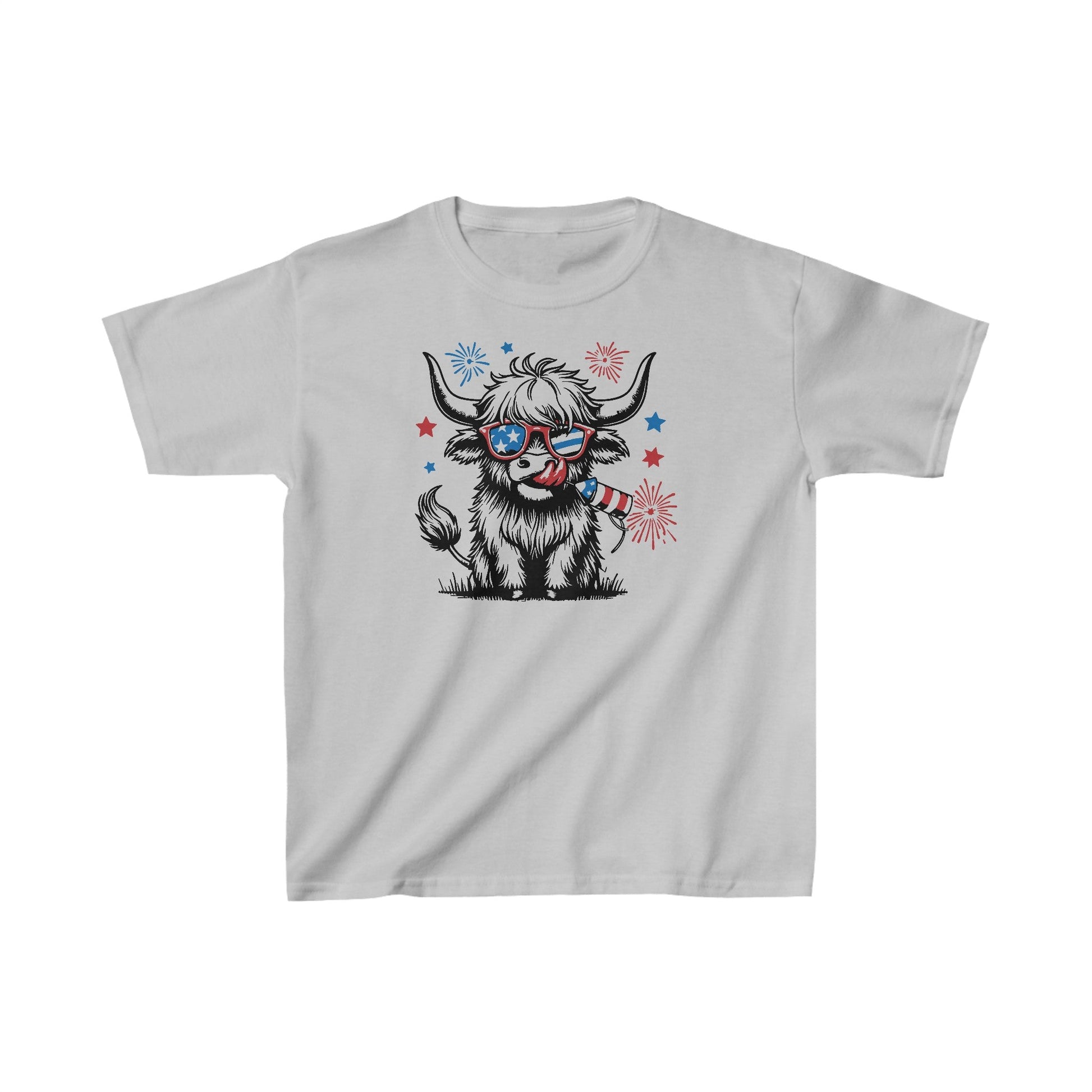 Highland Heifer Tee, Kids Cotton™ Tee - SmorgeousByGina