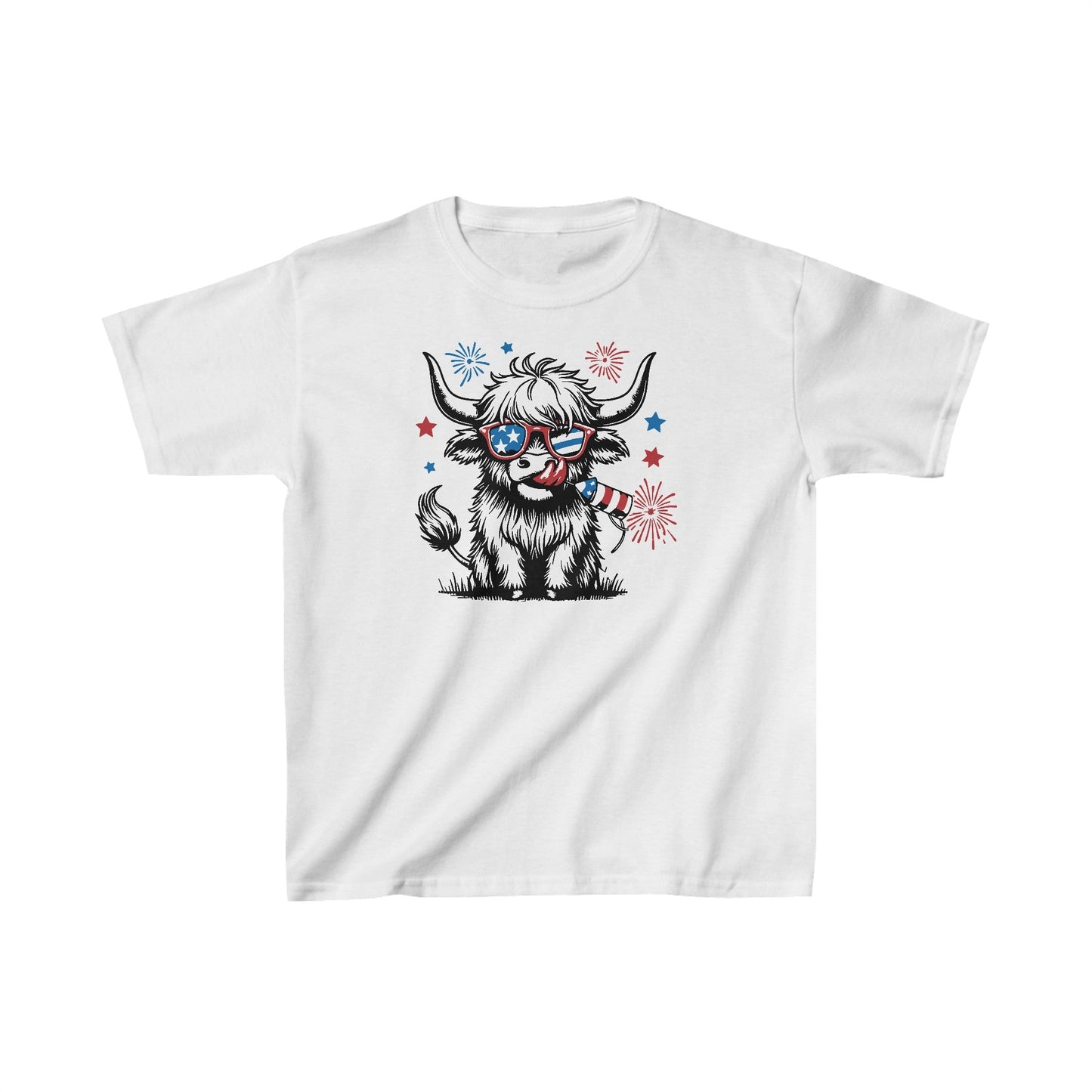 Highland Heifer Tee, Kids Cotton™ Tee - SmorgeousByGina
